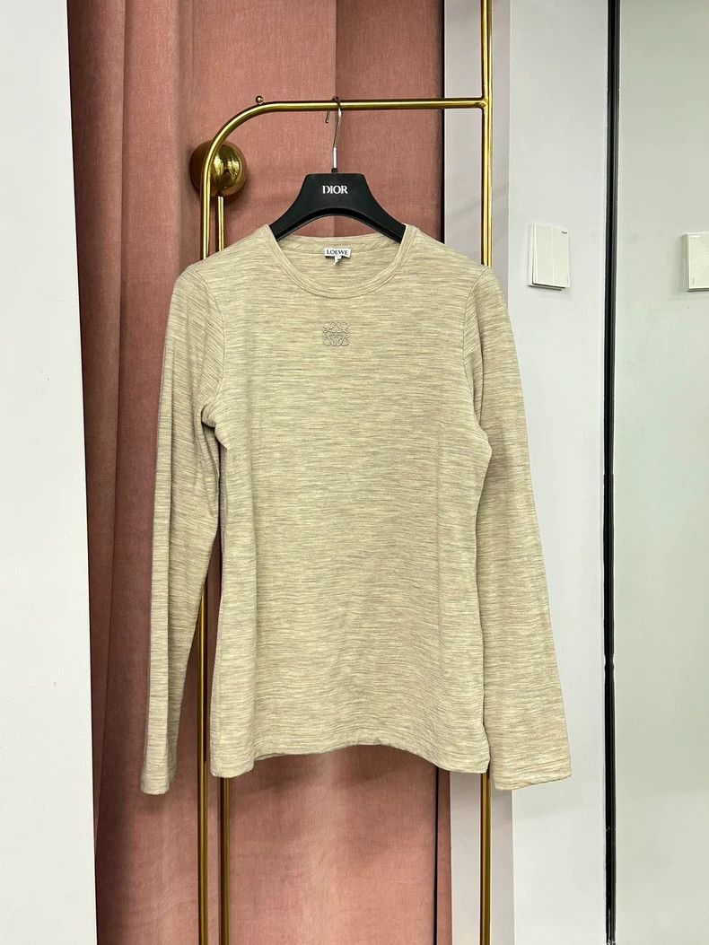 Loewe LOEWE Simple logo elastic tights long sleeve top Size L / US 10 / IT 46 - 1 Thumbnail