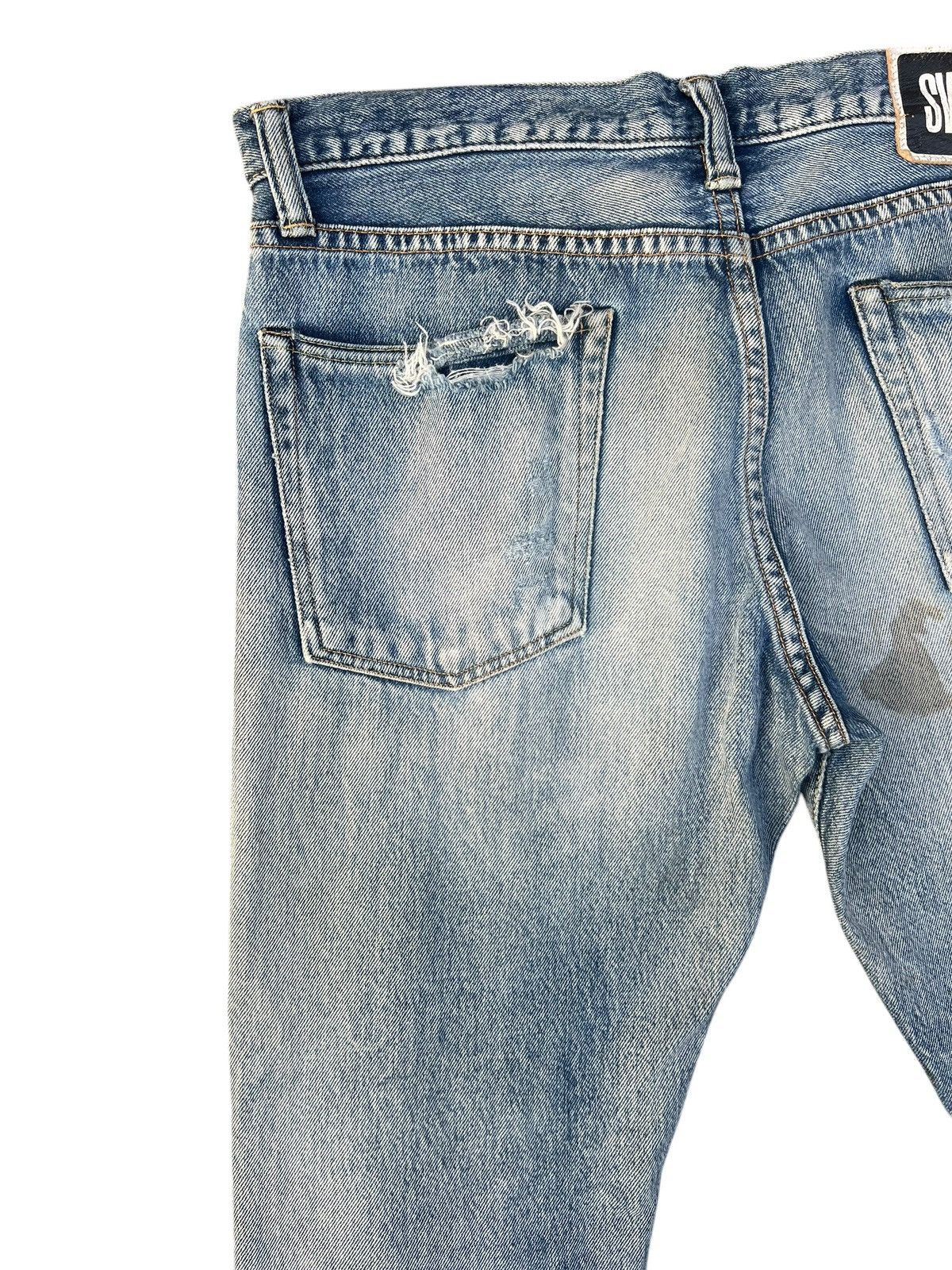 Swagger Vintage Swagger Japan Fade Stains Distress Denim Jeans Size US 30 / EU 46 - 14 Thumbnail
