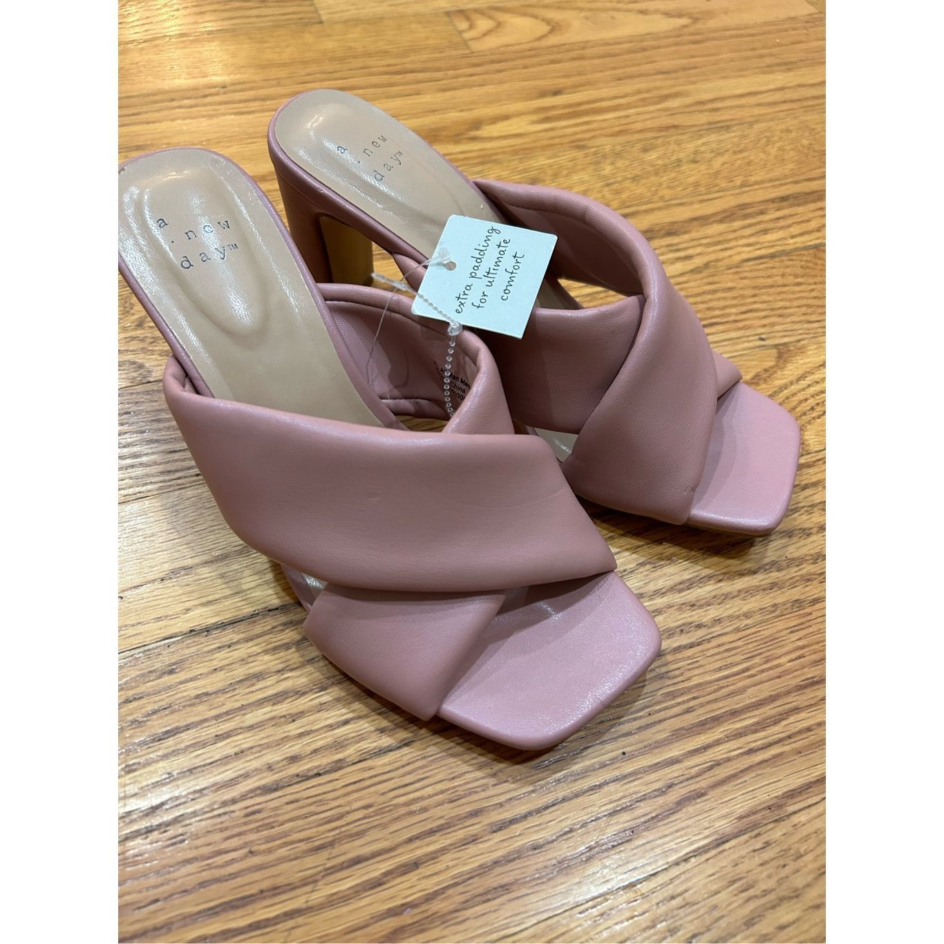 Other Women's Clementine Padded Crossband Mule Heels - A New Day™S Size US 7.5 / IT 37.5 - 2 Thumbnail