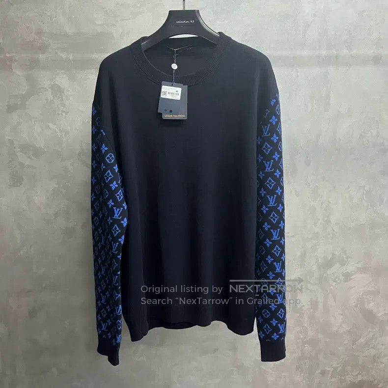 Louis Vuitton Louis Vuitton size 4l Long Sleeve Sweater with Contrasting Size US M / EU 48-50 / 2 - 1 Thumbnail
