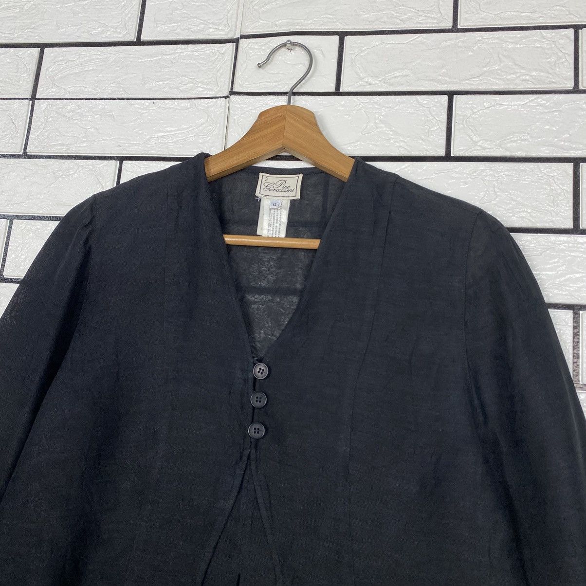 Japanese Brand 📌Vintage Cropped Coats Pino Gavazzeni Issey Miyake Size M / US 6-8 / IT 42-44 - 9 Thumbnail