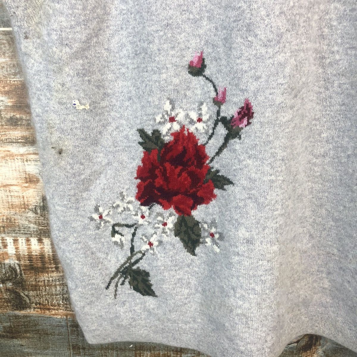 Homespun Knitwear × Japanese Brand Japanese Brand vintage Grey Vest Knitwear #A1996 Size M / US 6-8 / IT 42-44 - 10 Thumbnail
