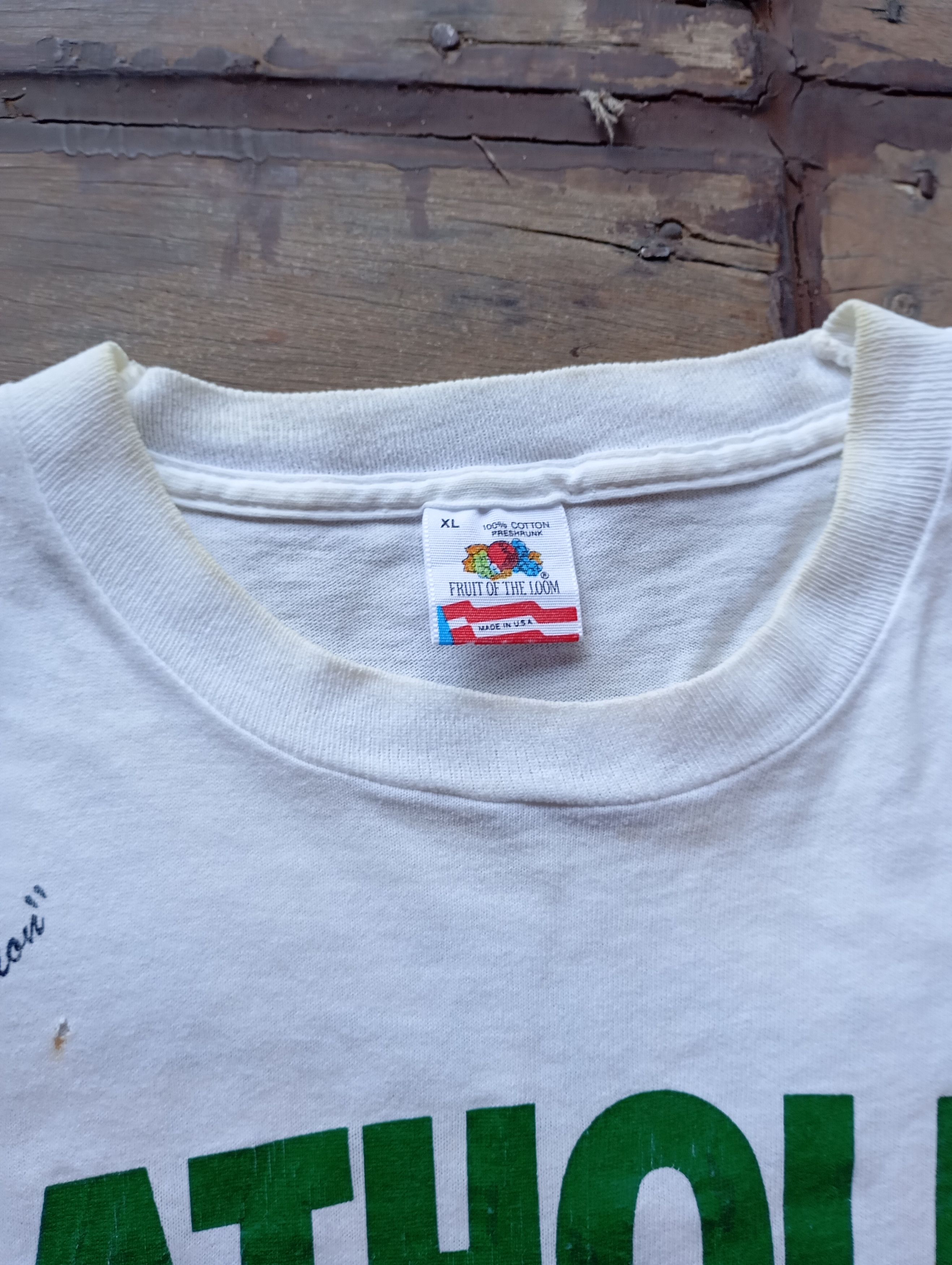 Vintage Vintage 1990 Miami/Notre Dame Catholics vs Convicts t-shirt Size US L / EU 52-54 / 3 - 3 Thumbnail