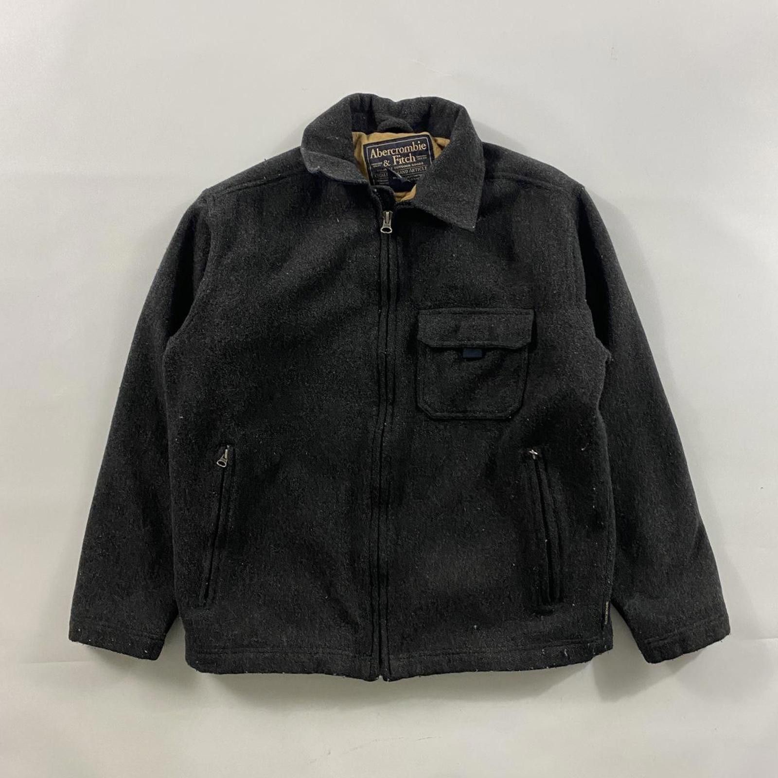 Abercrombie & Fitch Abercrombie & Fitch Grey Wool Jacket Size US L / EU 52-54 / 3 - 1 Thumbnail