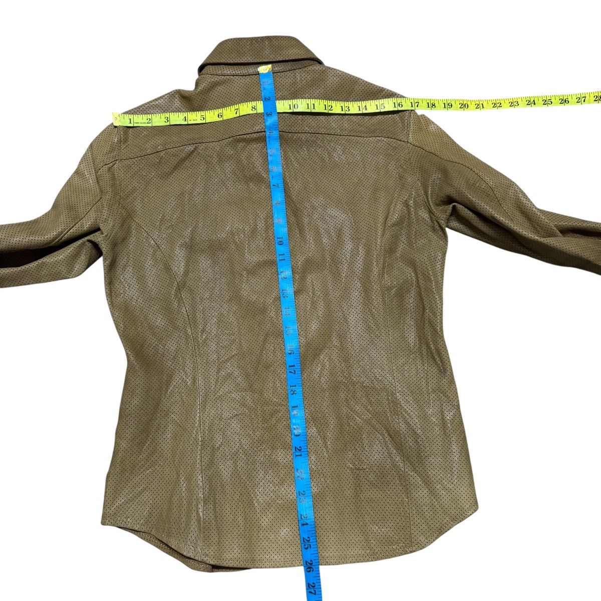 Isamu Katayama Backlash Isamu Katayama Backlash Perforated Leather Western Shirt Size US S / EU 44-46 / 1 - 18 Thumbnail