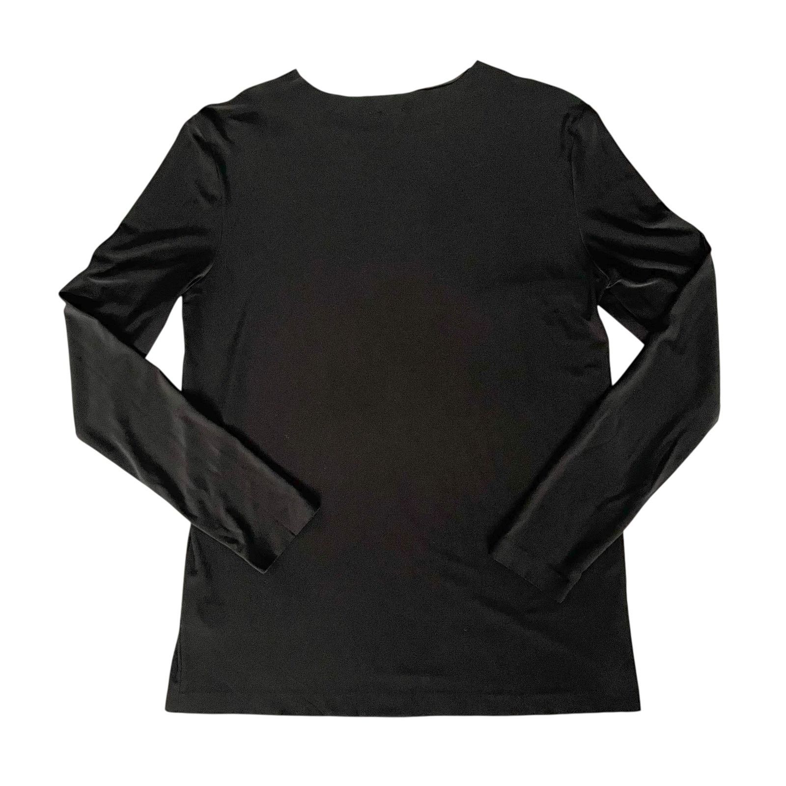 Norma Kamali Norma Kamali Black Oversized Long-Sleeve Jersey Tee Top Size S / US 4 / IT 40 - 2 Thumbnail