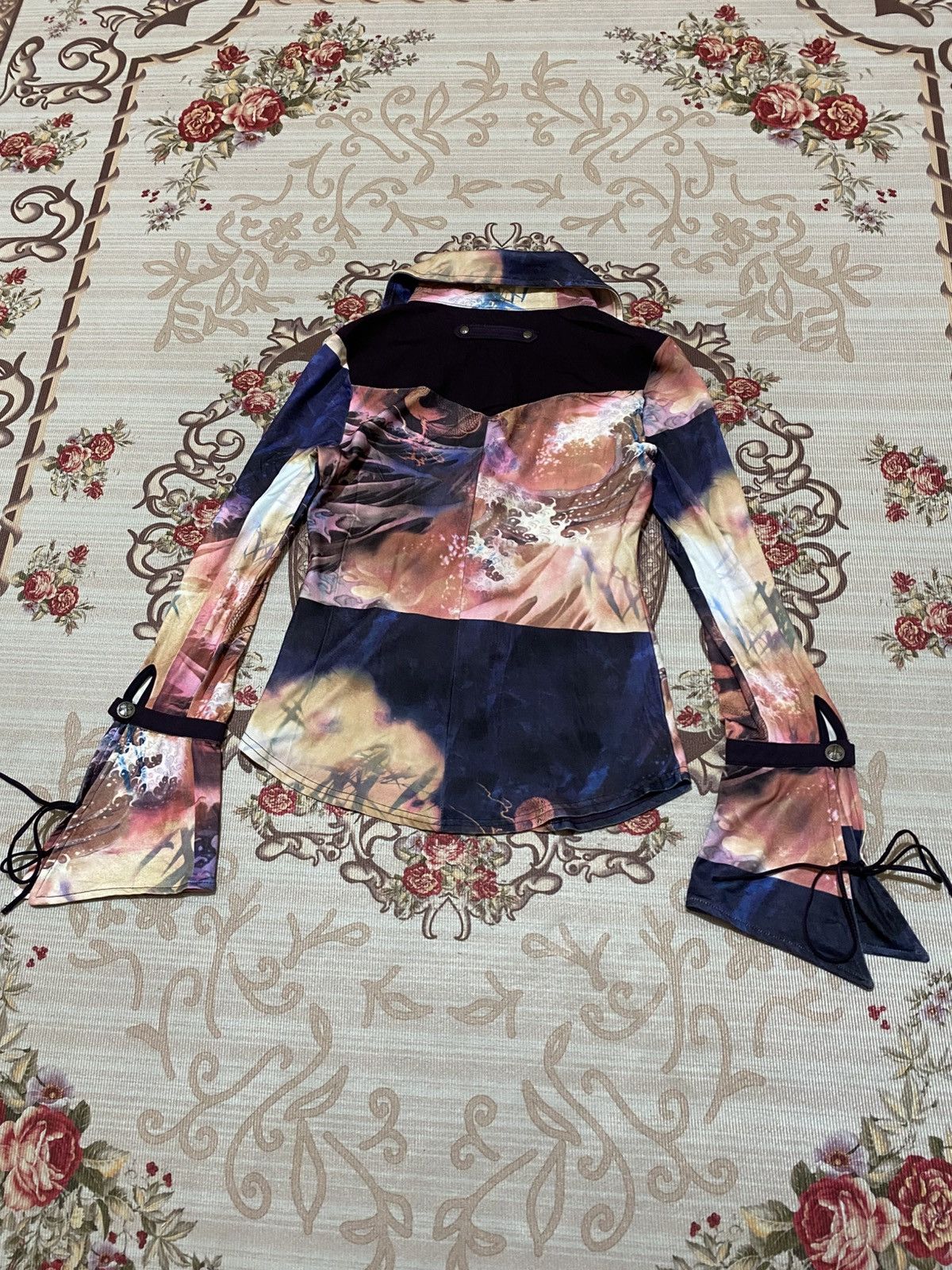 Beauty Beast Ozz On Hikzoh Vkei Gothic Poem Japanese Button Shirt Size ONE SIZE - 11 Thumbnail