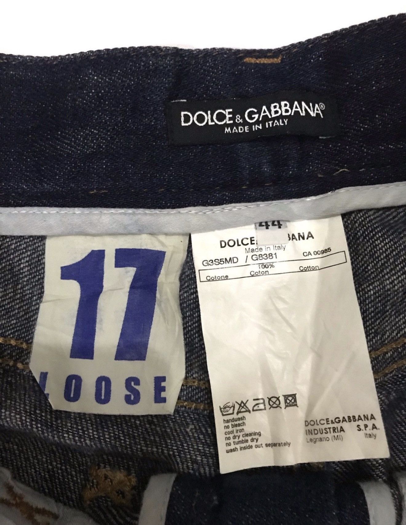 Dolce & Gabbana Dolce & Gabanna D&G 17 Loose Denim Jeans Made in Italy Size US 31 - 6 Thumbnail