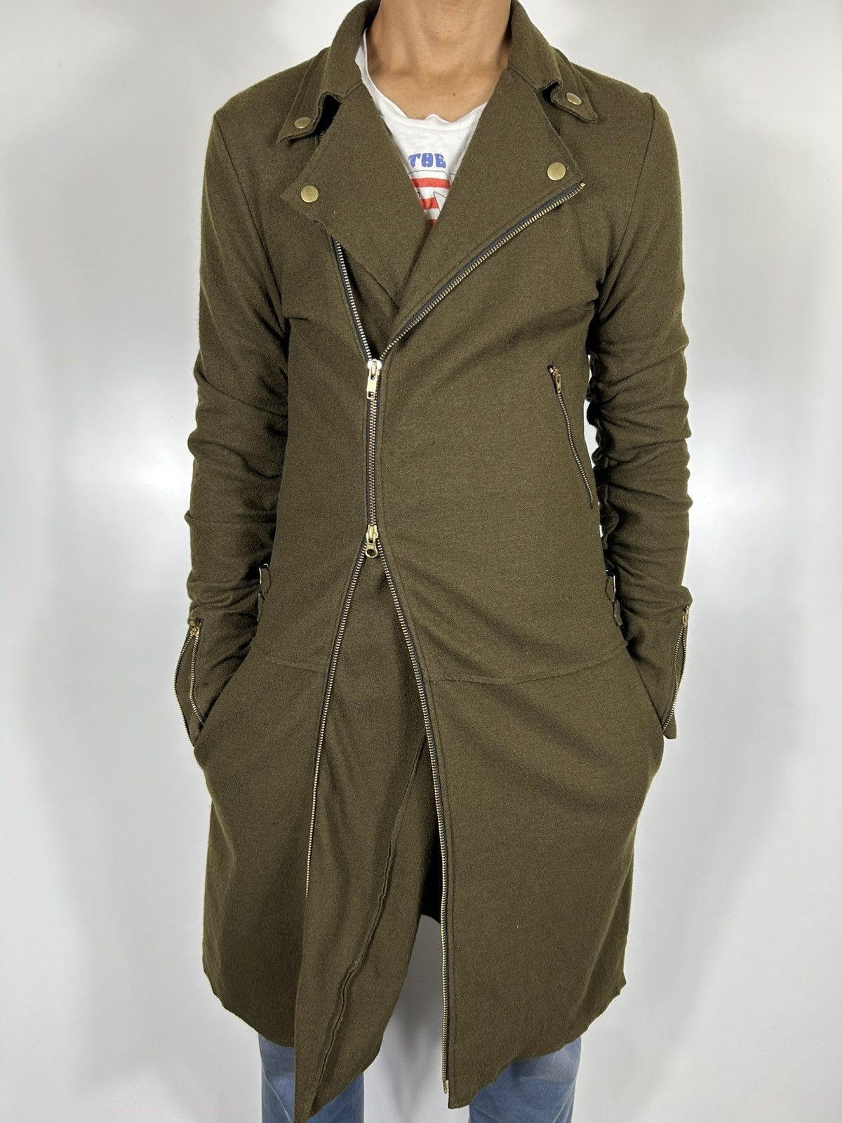 Japanese Brand 🔥Rare Jelly Garcia Japan Wool Double Collar Long Jacket Size S / US 4 / IT 40 - 21 Thumbnail