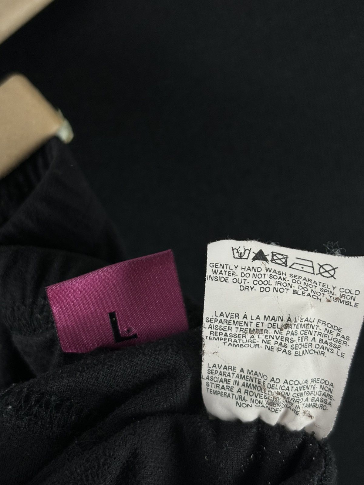 Vintage SAVE THE QUEEN Marco Fantini Suede-Velvet Italy Black Polyester Elastane Pants Trousers L Size 26" / US 2 / IT 38 - 7 Thumbnail
