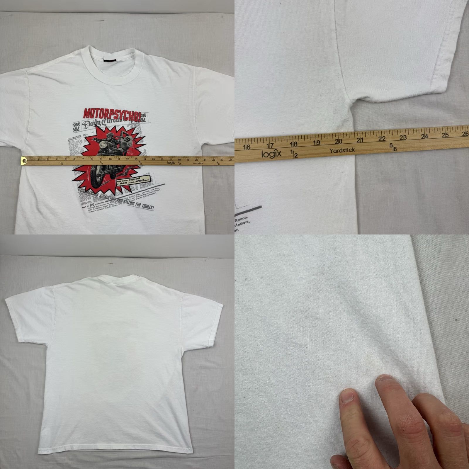 Vintage VINTAGE Y2K Motorpsycho Movie Promo T Shirt Adult Medium Thriller Mens Size US M / EU 48-50 / 2 - 8 Thumbnail