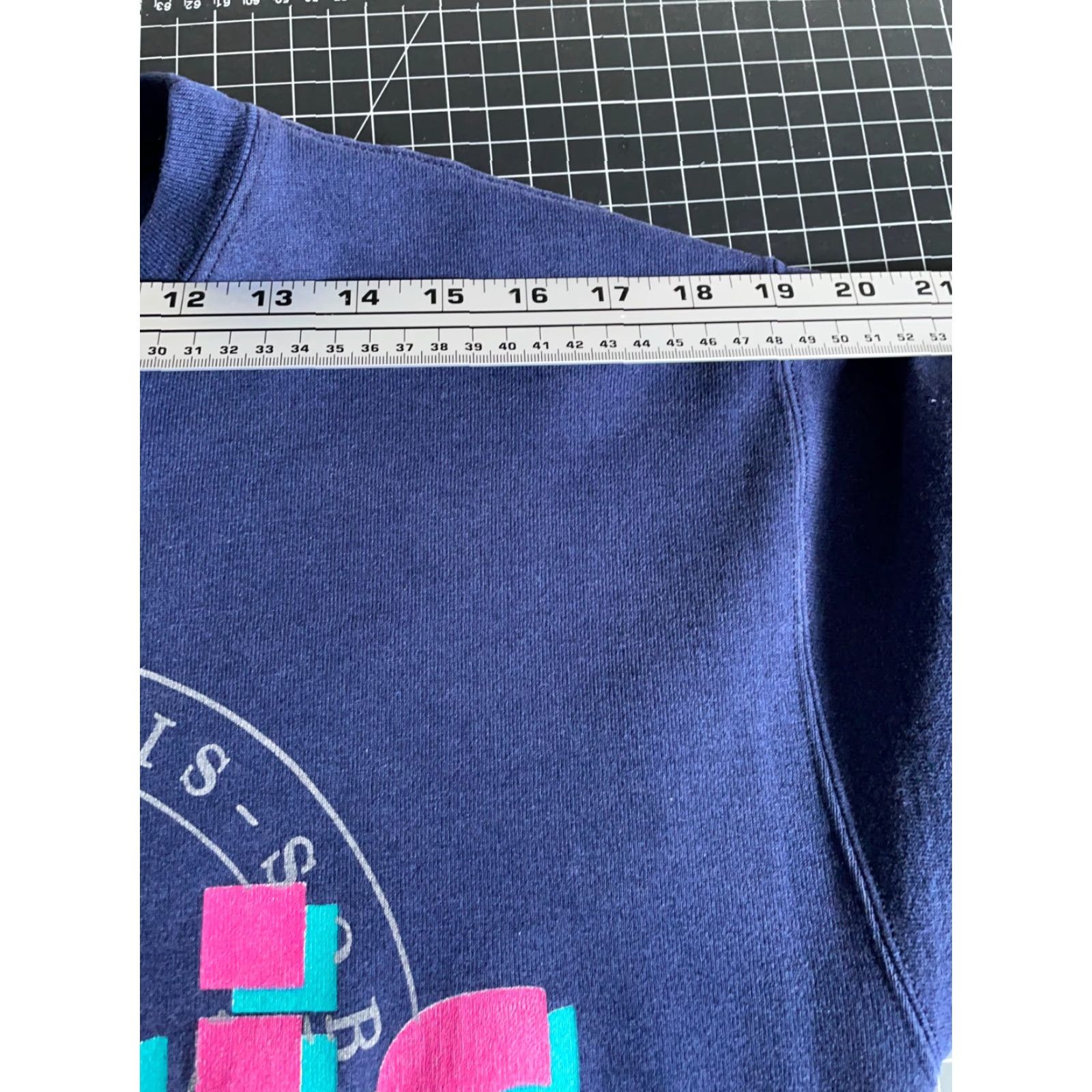Vintage VINTAGE University Paris Sweatshirt Adult Medium Dark Blue Boxy Fit France Size US M / EU 48-50 / 2 - 7 Thumbnail