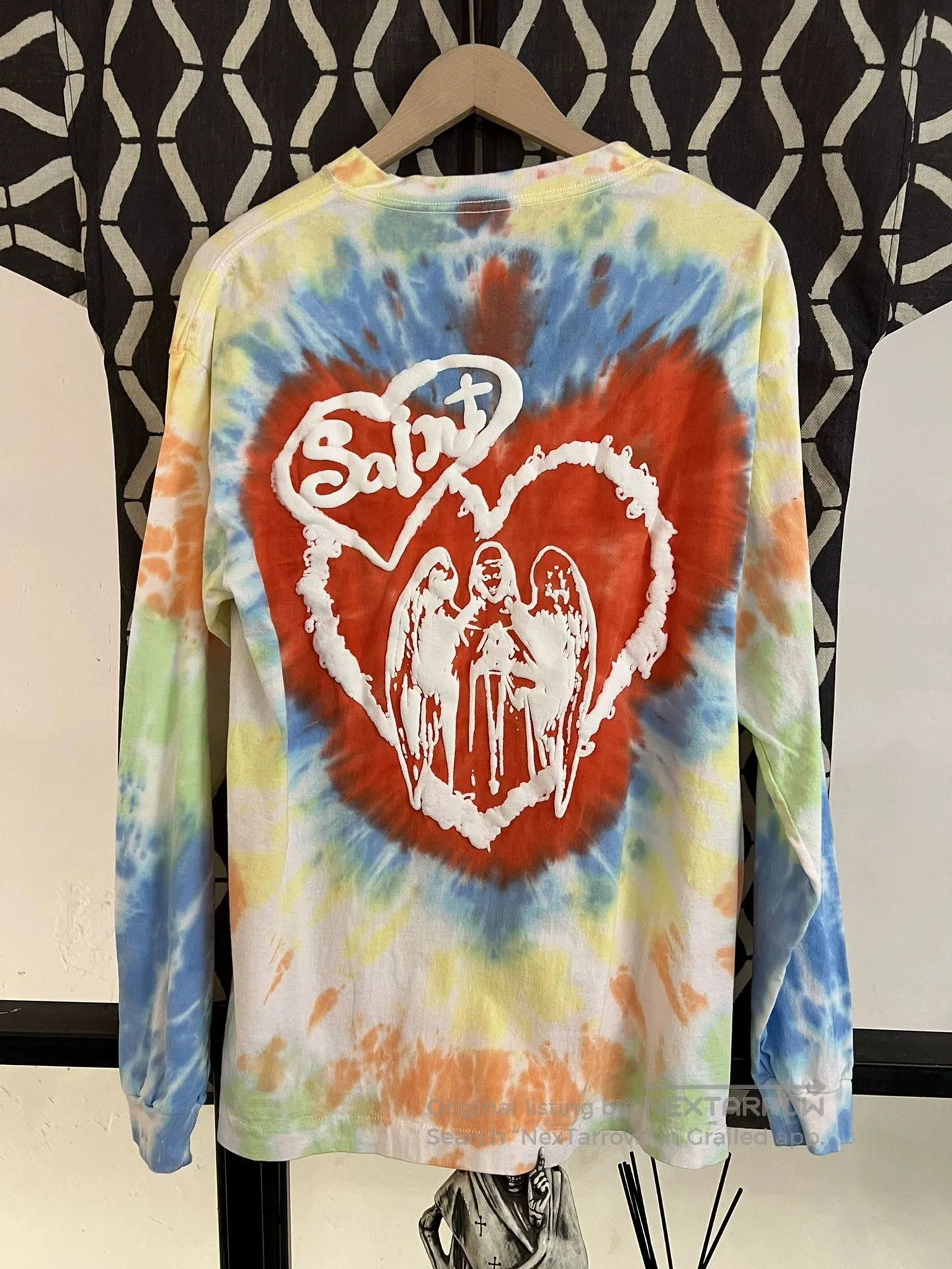Saint Michael vibrant tie-dye long sleeve t-shirt. Size US L / EU 52-54 / 3 - 2 Thumbnail