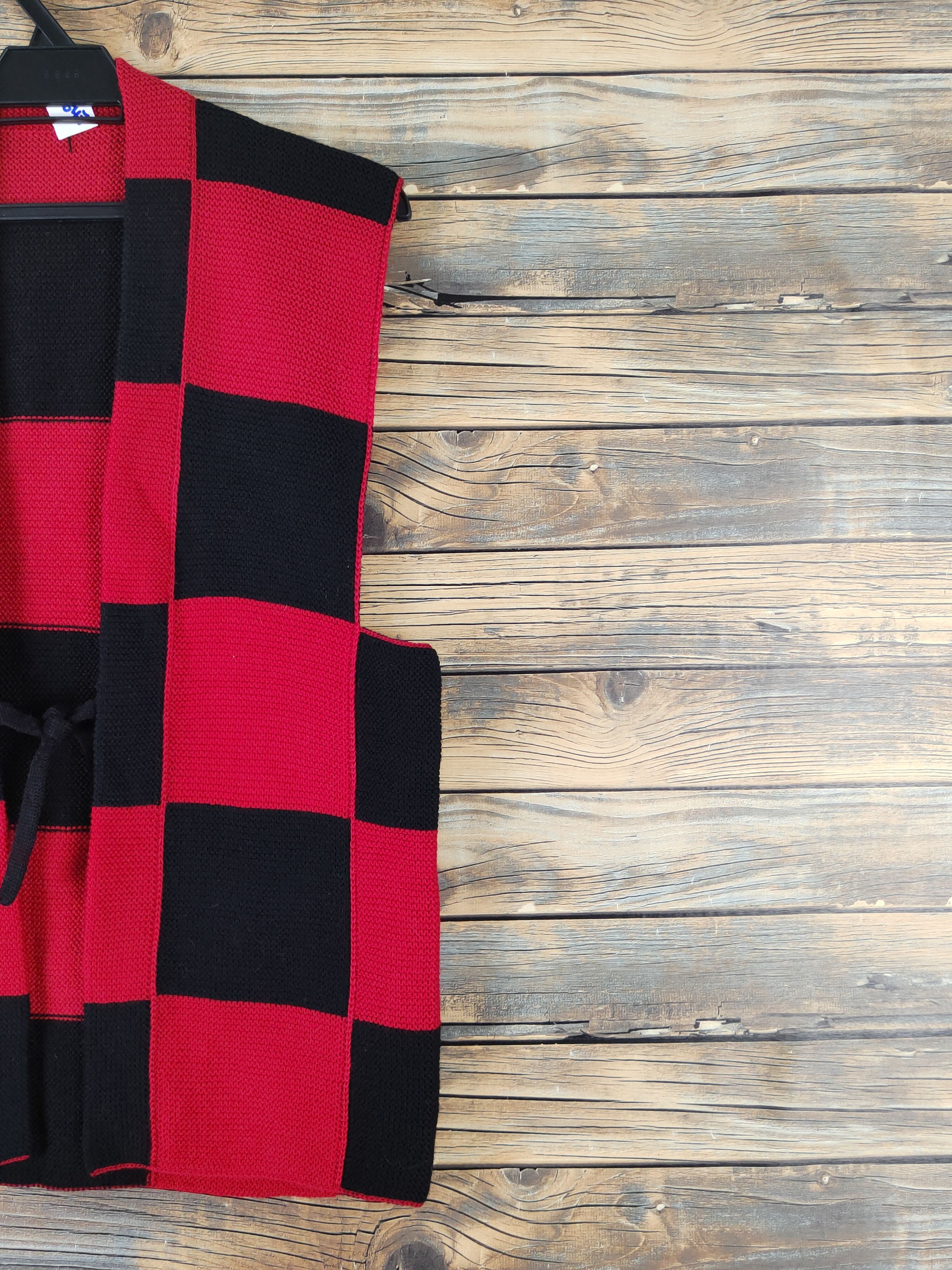 Homespun Knitwear Japan vintage checkered Red Black Knitwear Vests #W1647 Size S / US 4 / IT 40 - 5 Thumbnail