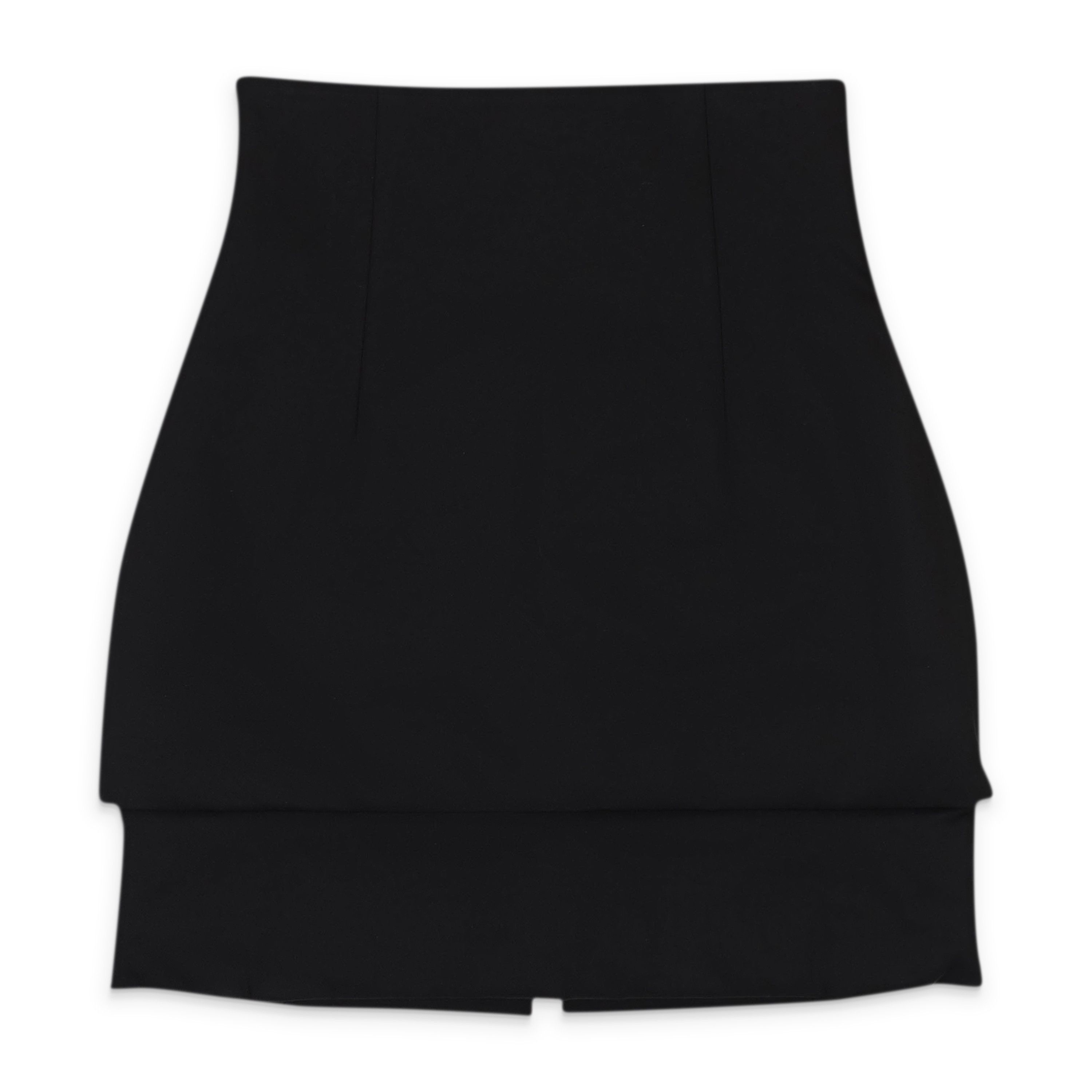 image of 032C Black Short Skirt With Two Button Plackets Size Xs, Women's