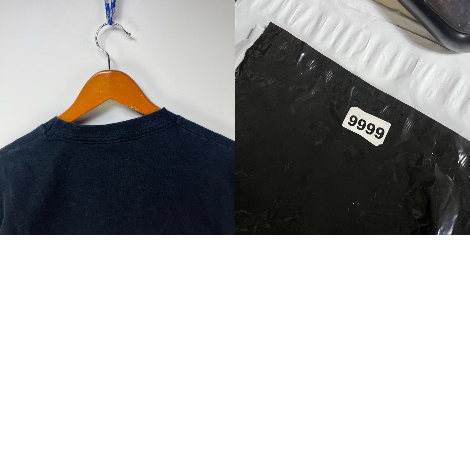 Fruit Of The Loom Vintage Fruit of the Loom Shirt L Black 90s Stitch Crew Neck Cotton Short Sleeve Men Size US L / EU 52-54 / 3 - 8 Thumbnail