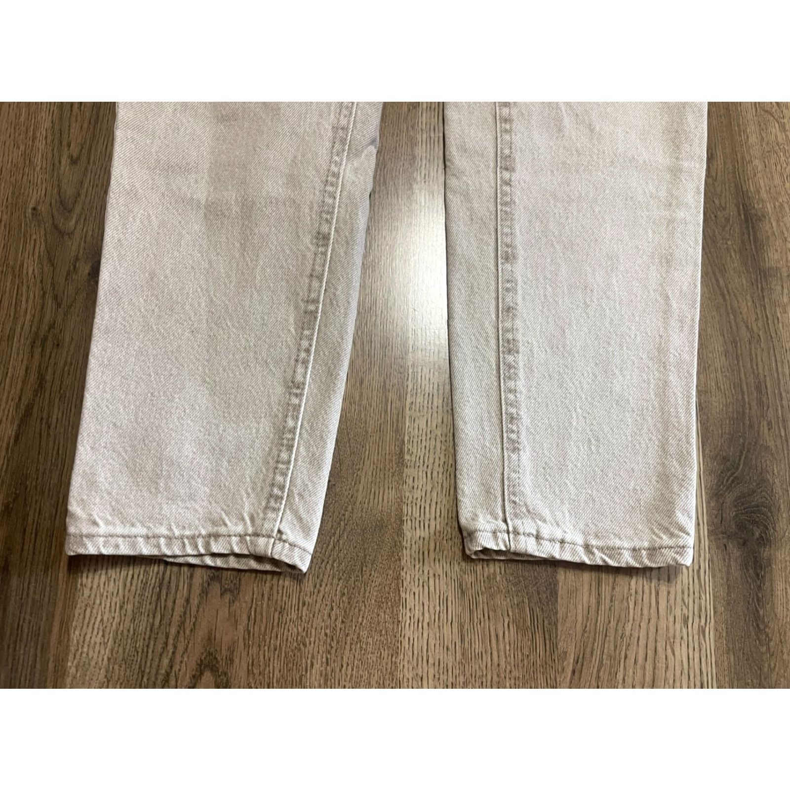 Lee Lee Jeans, Womens, Gray, Riveted, Straight Leg, Pockets, Light Wash, Size 6 Med, Regular, 30.5in Inseam Size 28" / US 6 / IT 42 - 3 Thumbnail