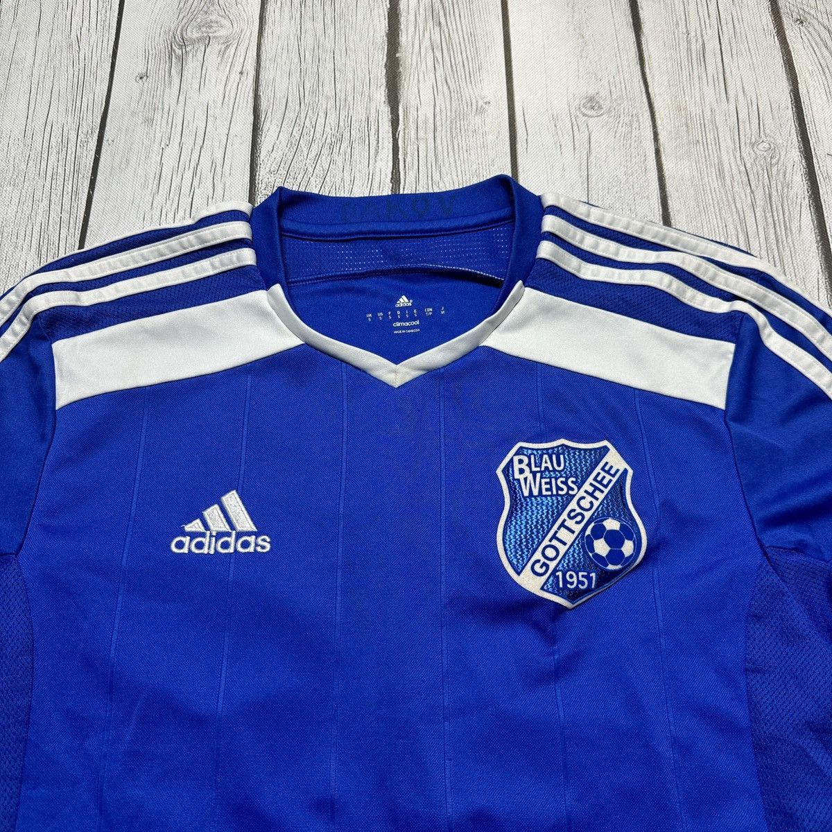Adidas Blau Weiss Gottschee jersey Size US S / EU 44-46 / 1 - 3 Thumbnail