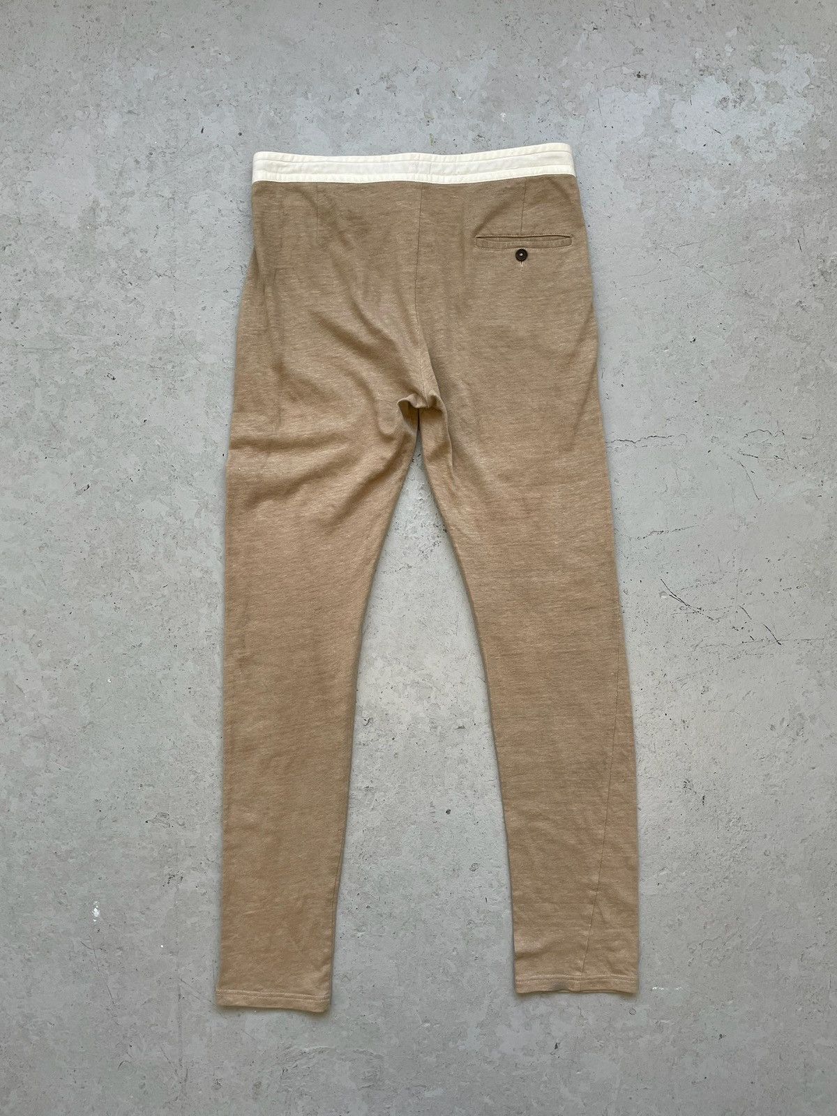 Ann Demeulemeester Ann Demeulemeester Linen Tan Trousers Size US 28 / EU 44 - 3 Thumbnail