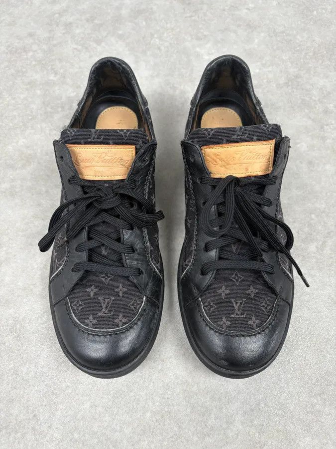 Louis Vuitton 2000s Louis Vuitton Black Canvas Monogram Skateboard Shoes Size US 8 / EU 41 - 2 Thumbnail