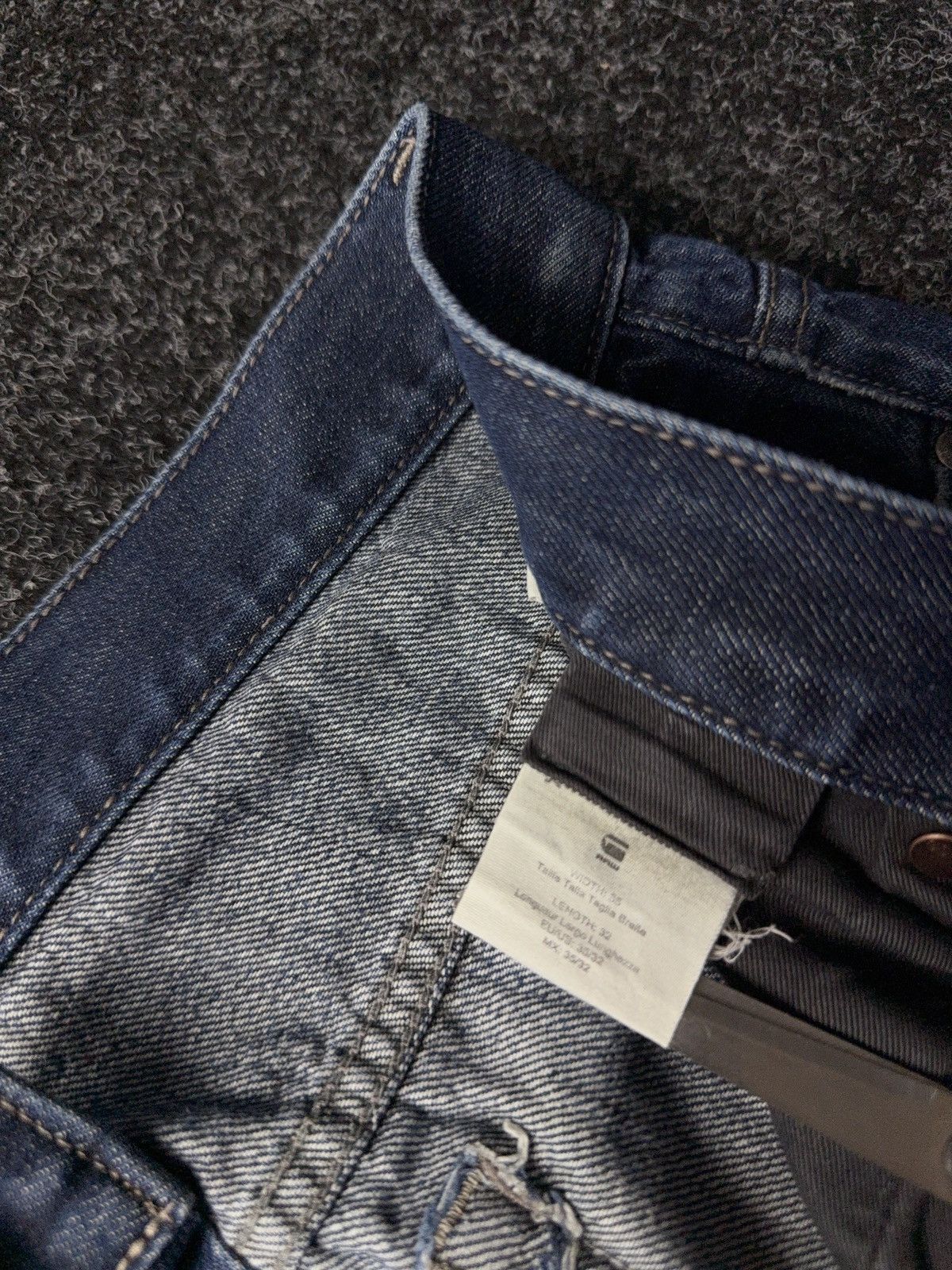 G-Star 00s Y2K G-Star RAW 3301 Straight Jeans Vintage Wash Size US 35 - 10 Thumbnail
