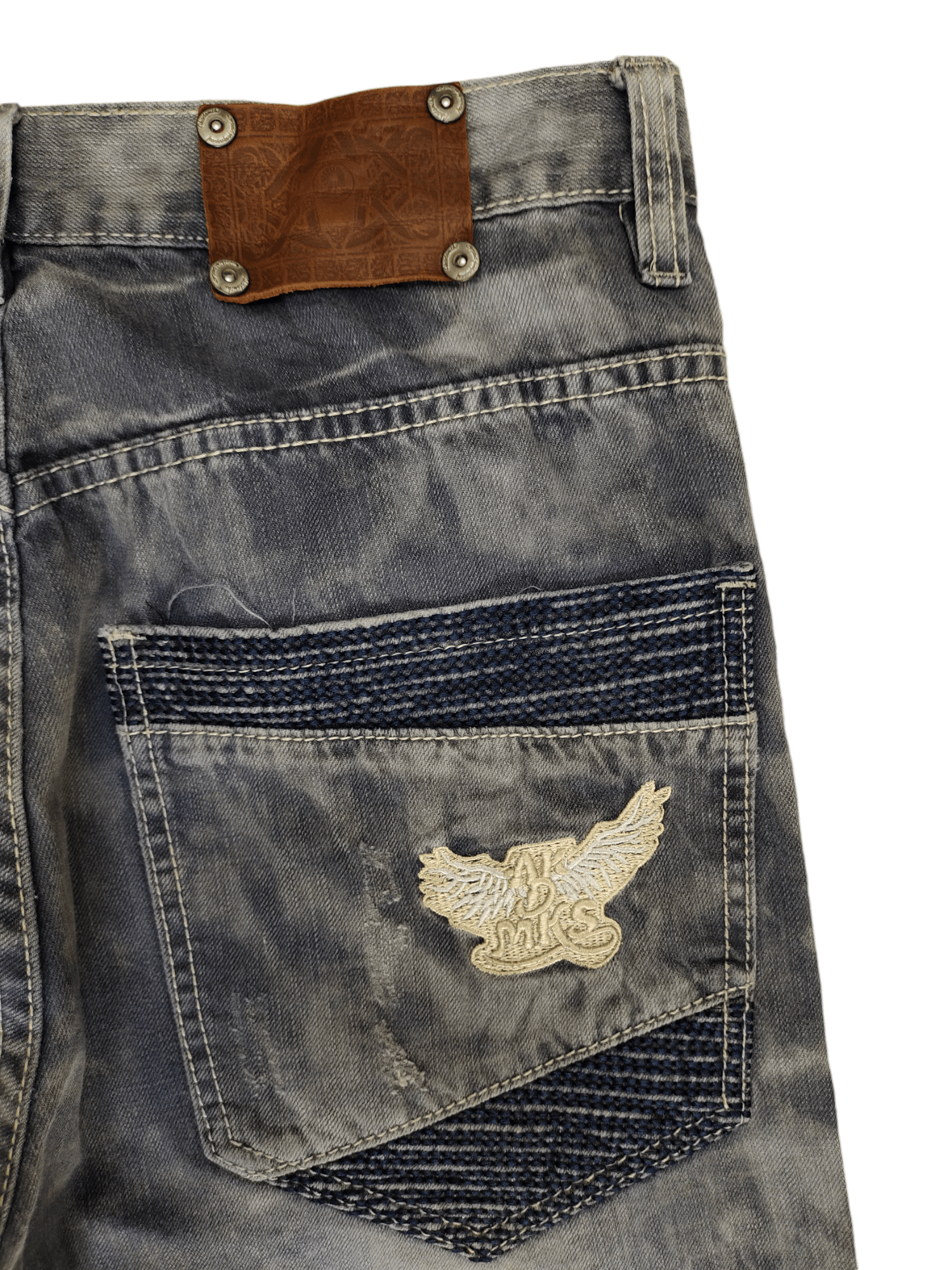 Akademiks Baggy Jeans Akedamiks Acid Wash Denim Loose Leg Y2k Jnco Size US 32 / EU 48 - 13 Thumbnail
