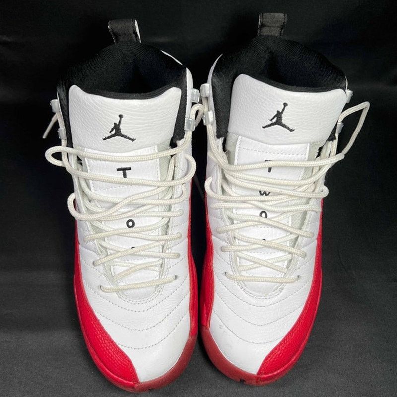Jordan Brand × Nike Size 6.5 Nike Air Jordan 12 Retro GS Cherry 2023 Men's Shoes Size US 6.5 / EU 39-40 - 4 Thumbnail
