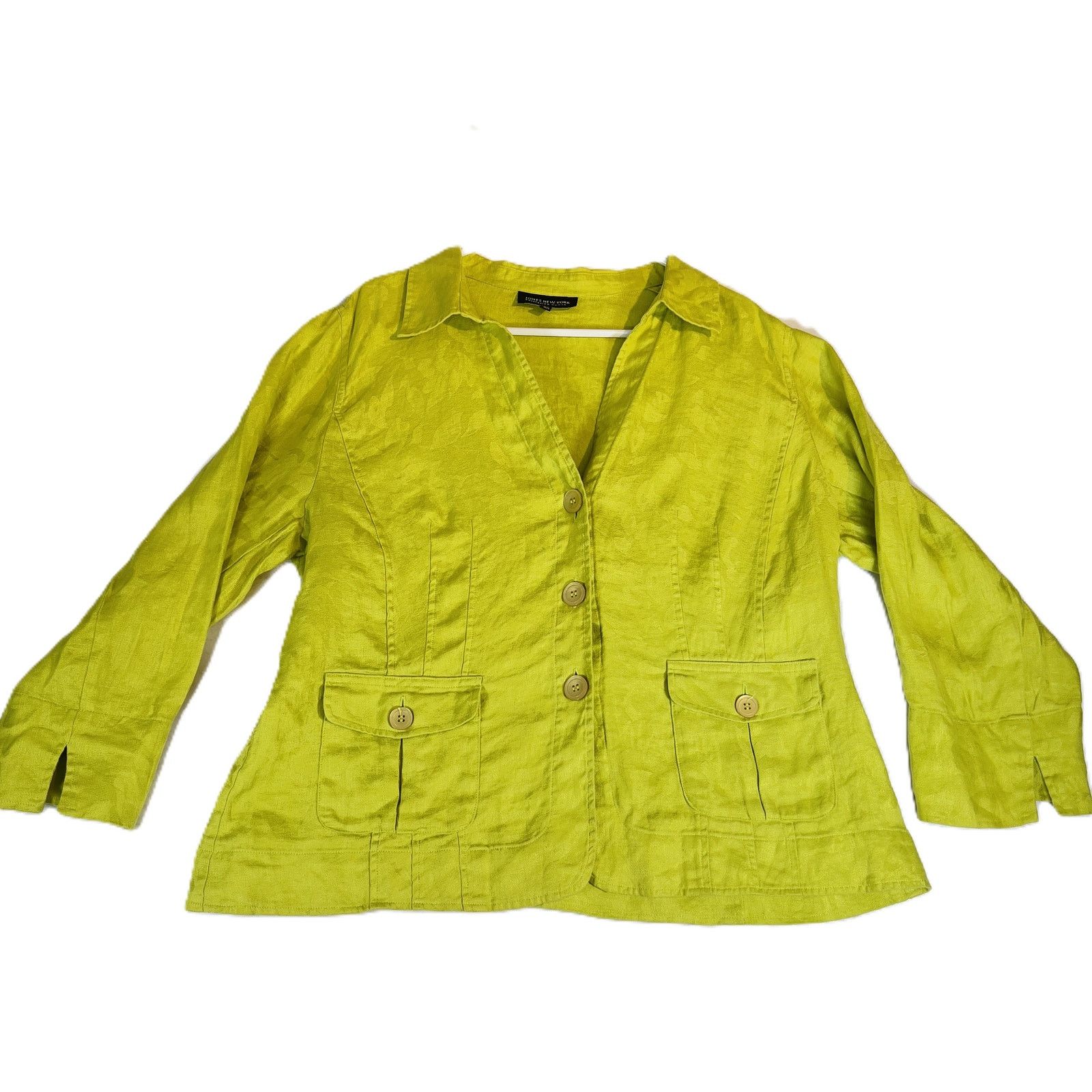 Jones New York Jones New York Collection Woman Button Shirt 16W 100% Linen Size XXL / US 16-18 / IT 52-54 - 1 Thumbnail