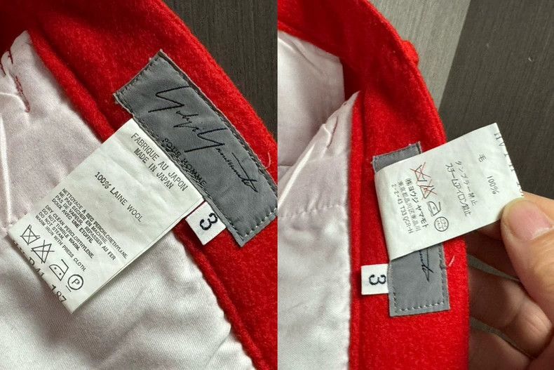 Yohji Yamamoto Yohji Yamamoto size 3 01 aw Mafia Period Felted Wool Red W Size US 30 / EU 46 - 5 Thumbnail