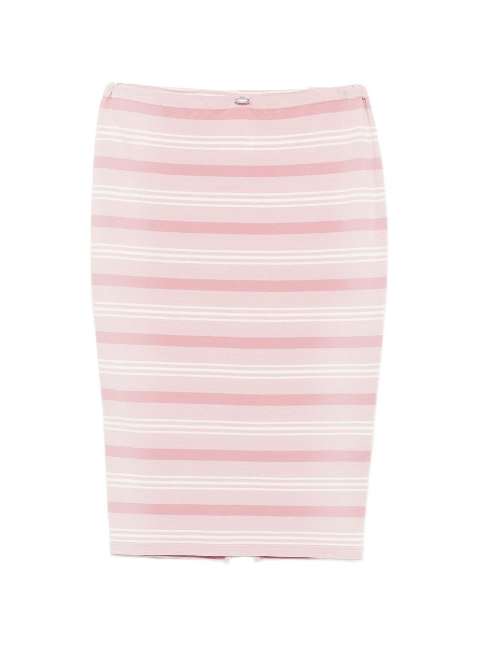 Prada STRIPED COTTON SKIRT Size 27" / US 4 / IT 40 - 1 Thumbnail