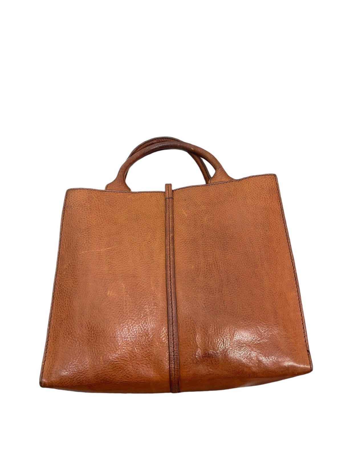 Genuine Leather Full Leather Thick Genten Japan Tote Bag 5🟩 Size ONE SIZE - 14 Thumbnail