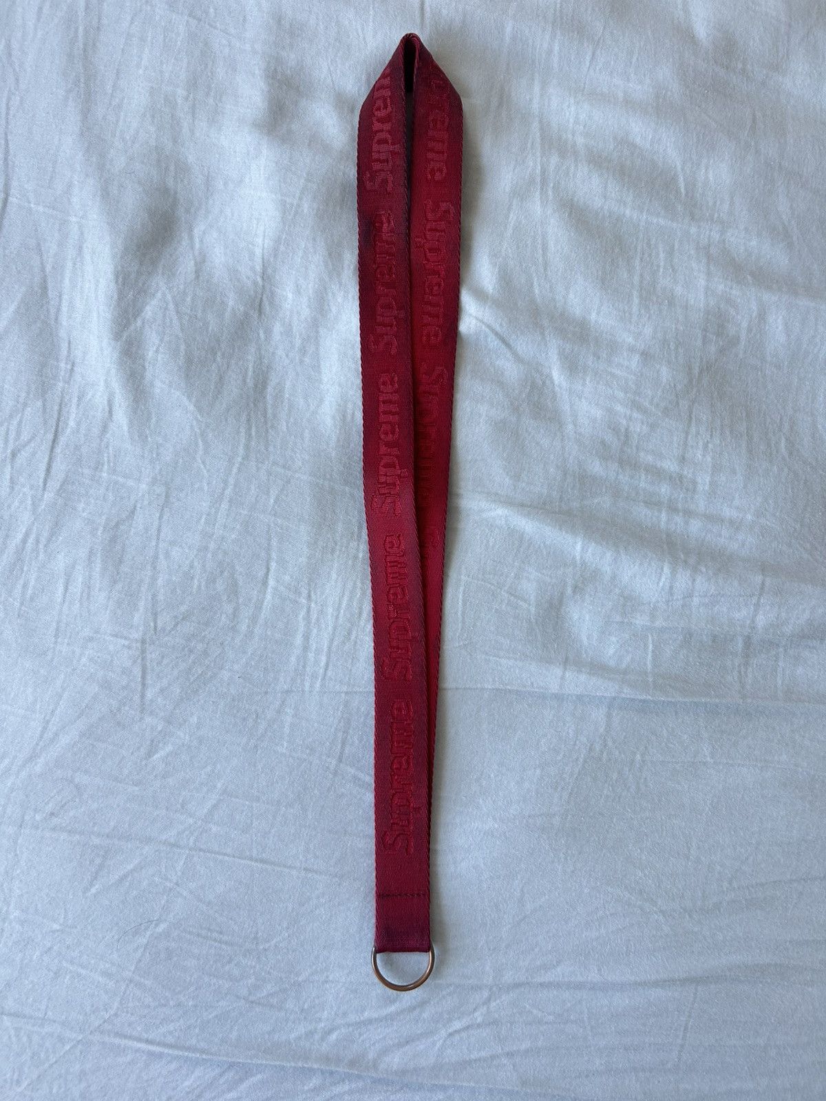 Supreme Embossed logo lanyard Size ONE SIZE - 1 Thumbnail