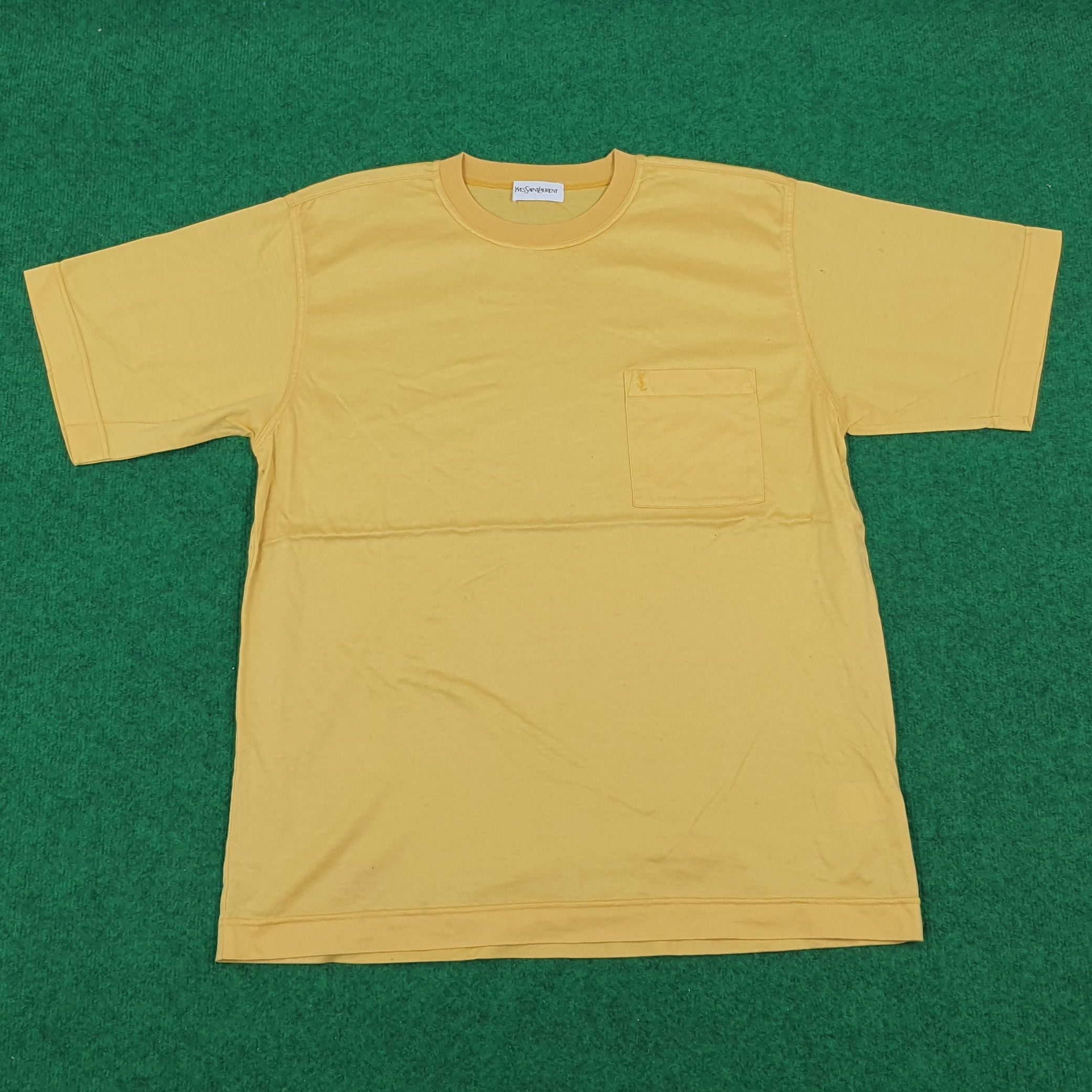 Vintage × Yves Saint Laurent Vintage Ysl Yves Saint Laurent Italian Designer Brand Tshirt Size US L / EU 52-54 / 3 - 1 Thumbnail
