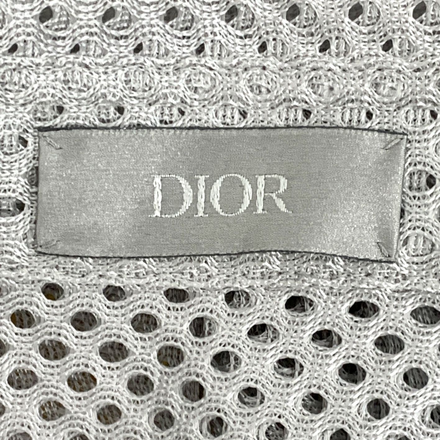 Dior Dior Grey CD Mesh Embroidered Shirt (Size 41) Size US XS / EU 42 / 0 - 4 Thumbnail