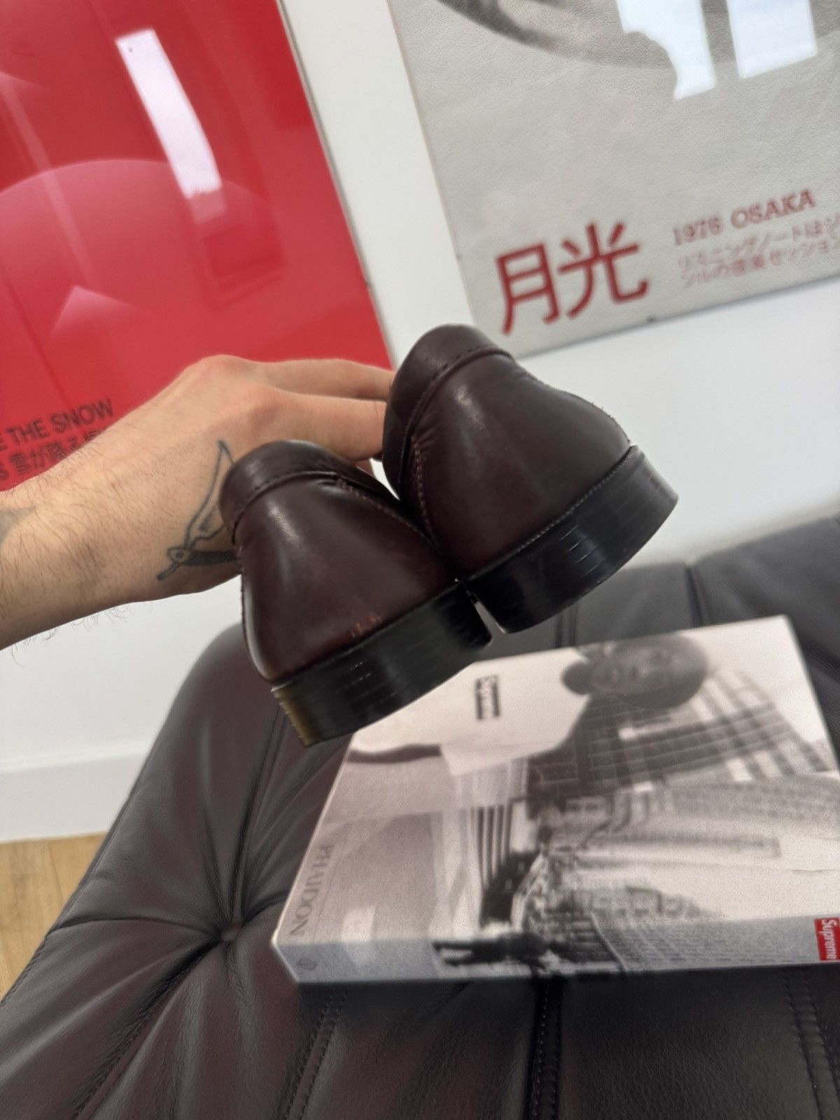 Vintage High Quality Leather Loafers Vintage Y2k Italy Hype Brown Size US 9.5 / EU 42-43 - 5 Thumbnail