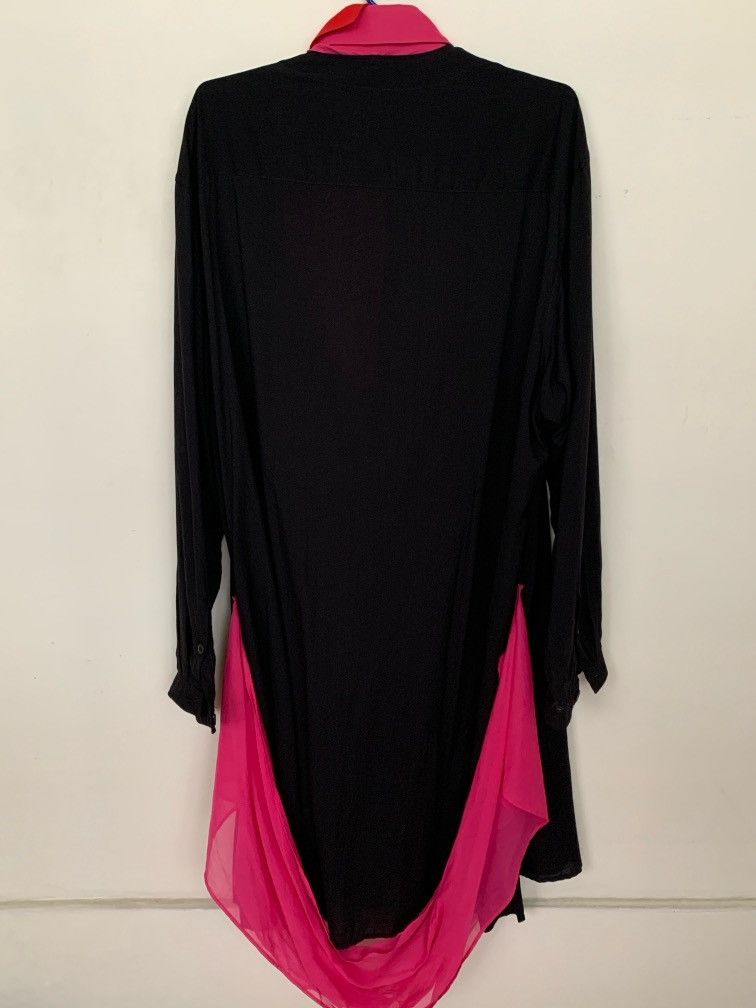 Yohji Yamamoto Yohji Yamamoto Pour Homme HH-B44-815 Docking Long Shirt 19SS Size US M / EU 48-50 / 2 - 8 Thumbnail