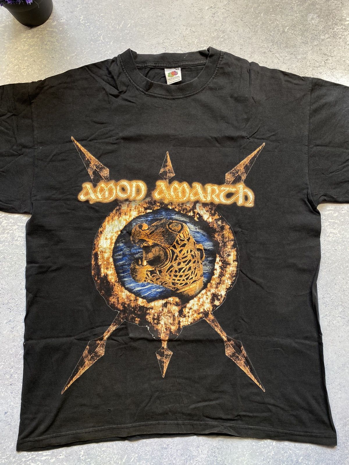 Band Tees Vintage Amon Amarth Black Rock Tees Size US L / EU 52-54 / 3 - 3 Thumbnail