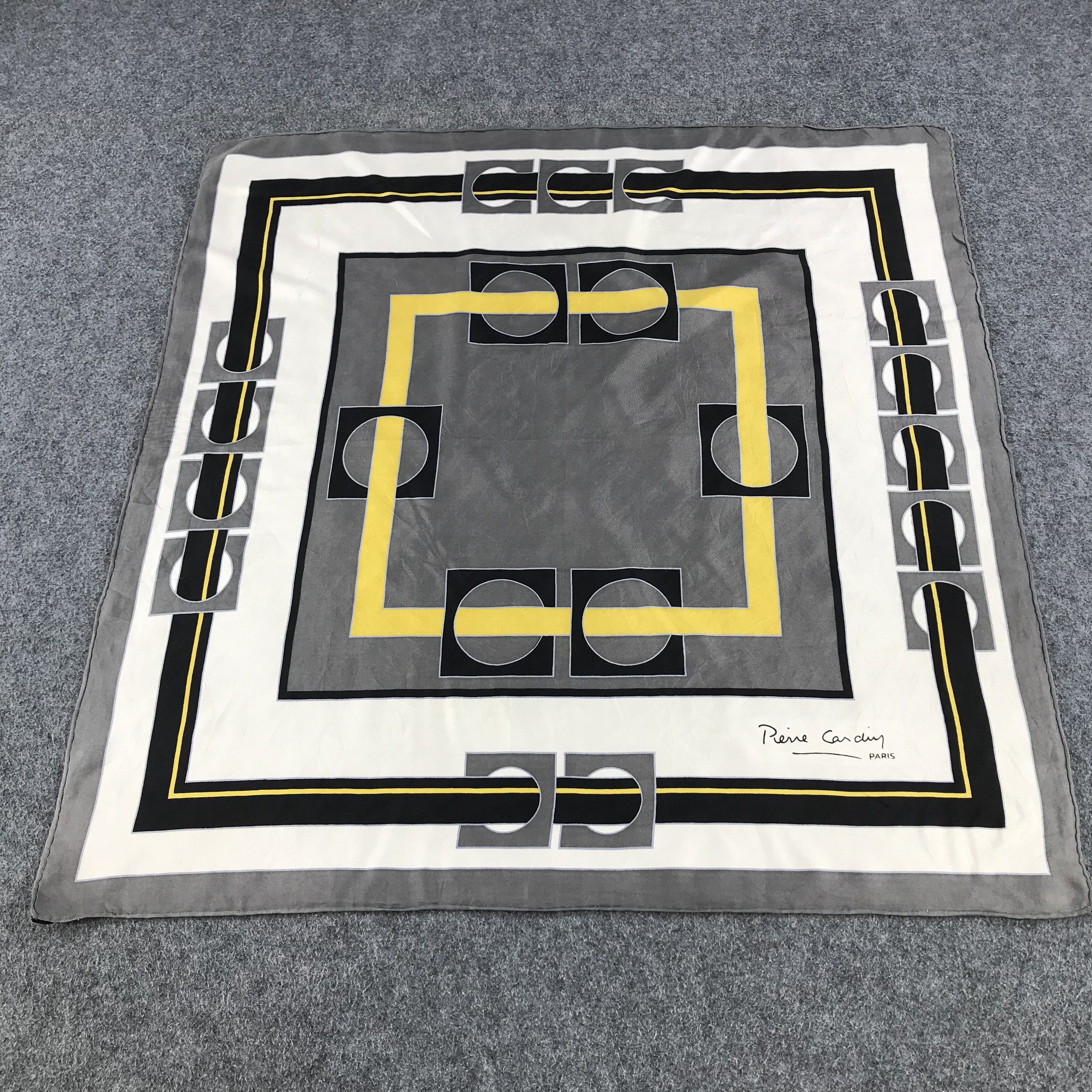Pierre Cardin Pierre Cardin Edition Kawabe Abstract Silk Scarf M231 Size ONE SIZE - 2 Thumbnail