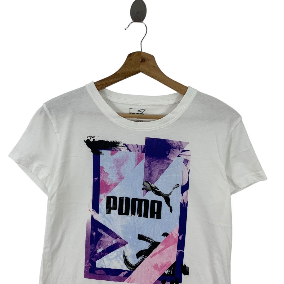 Puma PUMA SPORTSWEAR Art Logo Tennis Running Tee Shirt Size M / US 6-8 / IT 42-44 - 2 Thumbnail