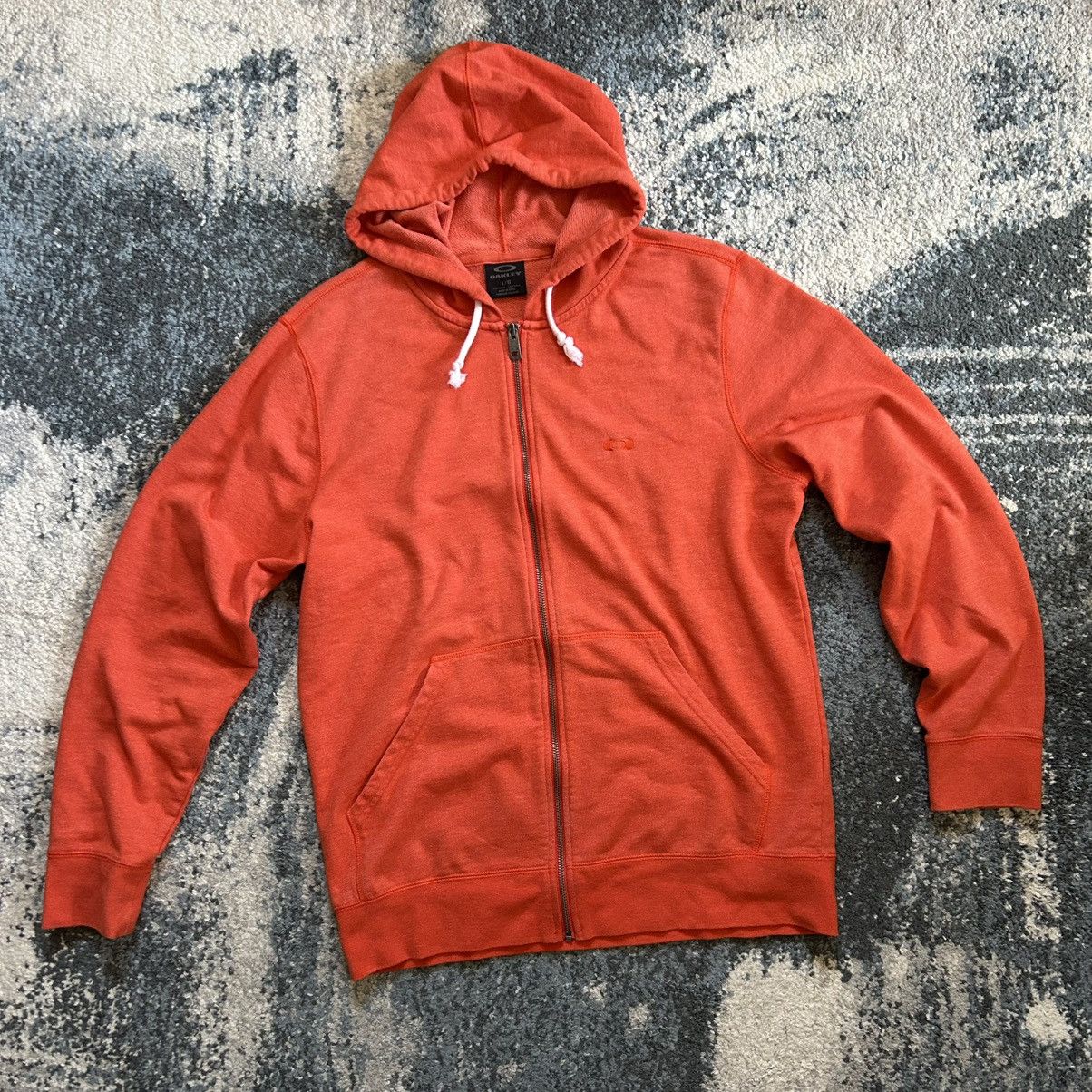 Oakley 2015 BURNT ORANGE HEATHER OAKLEY SQUARE LOGO FULL ZiP HOODiE Size US L / EU 52-54 / 3 - 17 Thumbnail