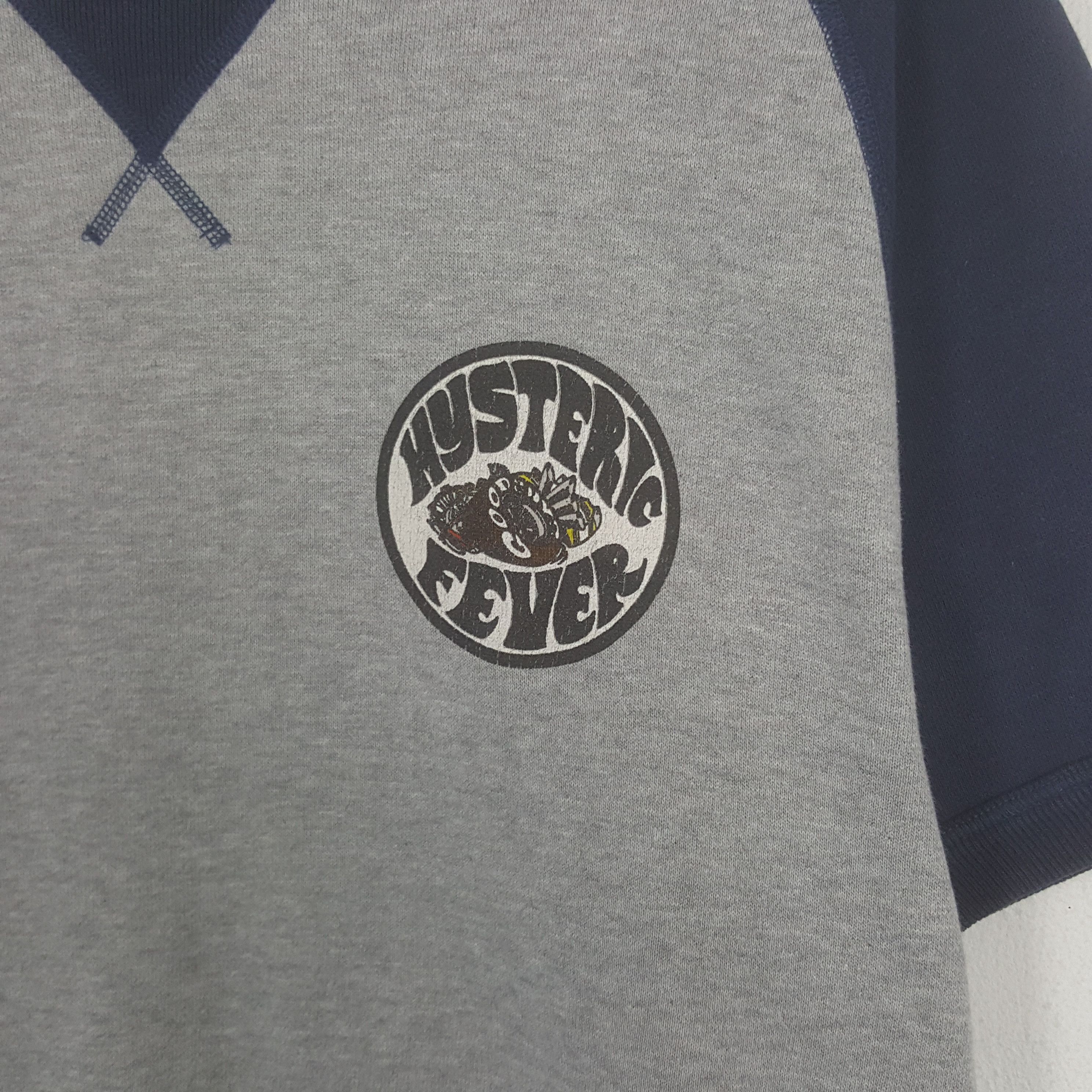 Hysteric Glamour × Vintage Vintage Hysteric Fever Short Sleeve Sweatshirt Size US L / EU 52-54 / 3 - 4 Thumbnail