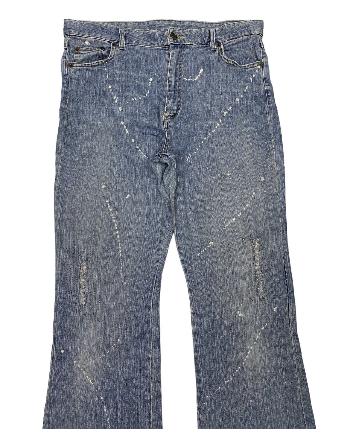 If Six Was Nine × Tornado Mart 🔥TORNADO MART JAPAN FLARE DISTRESSED DENIM CUSTOM MADE Size US 34 / EU 50 - 3 Thumbnail