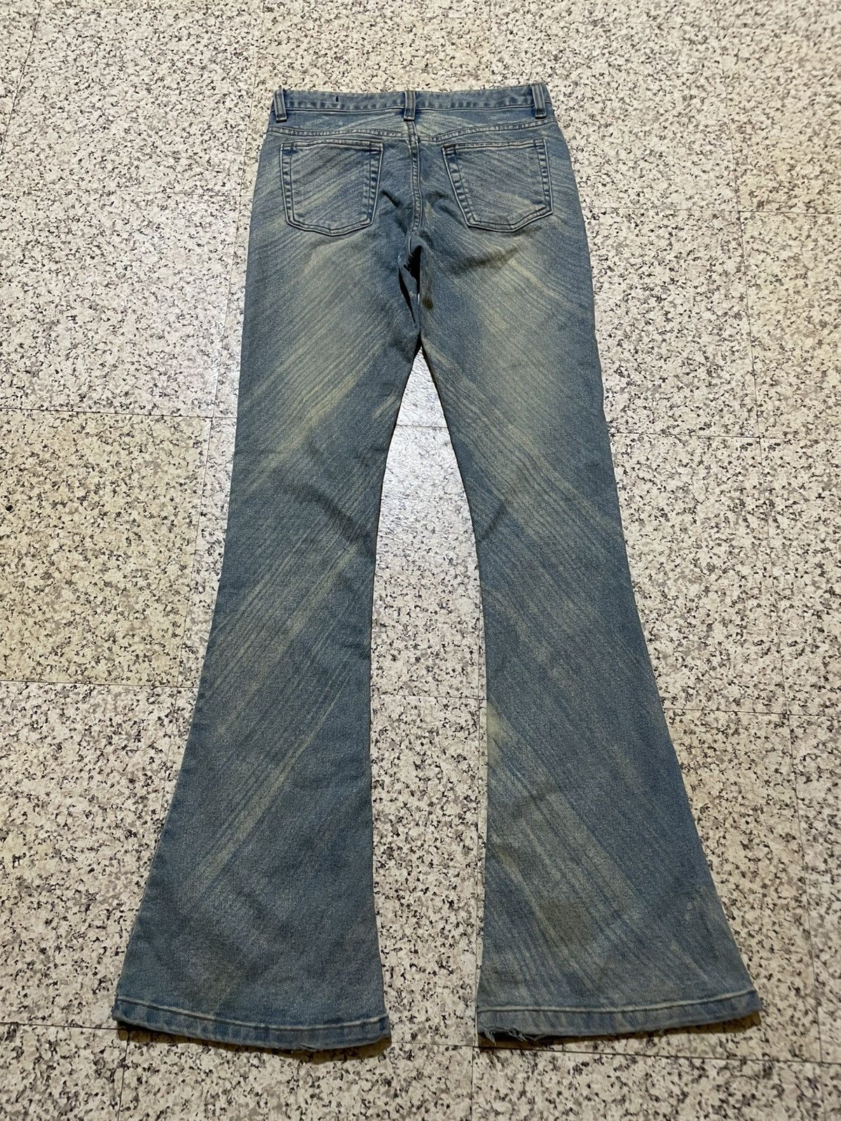EGOIST Vintage EGOIST Y2K Sand Wash Flare Denim Pants LGB Style Size 27" / US 4 / IT 40 - 18 Thumbnail