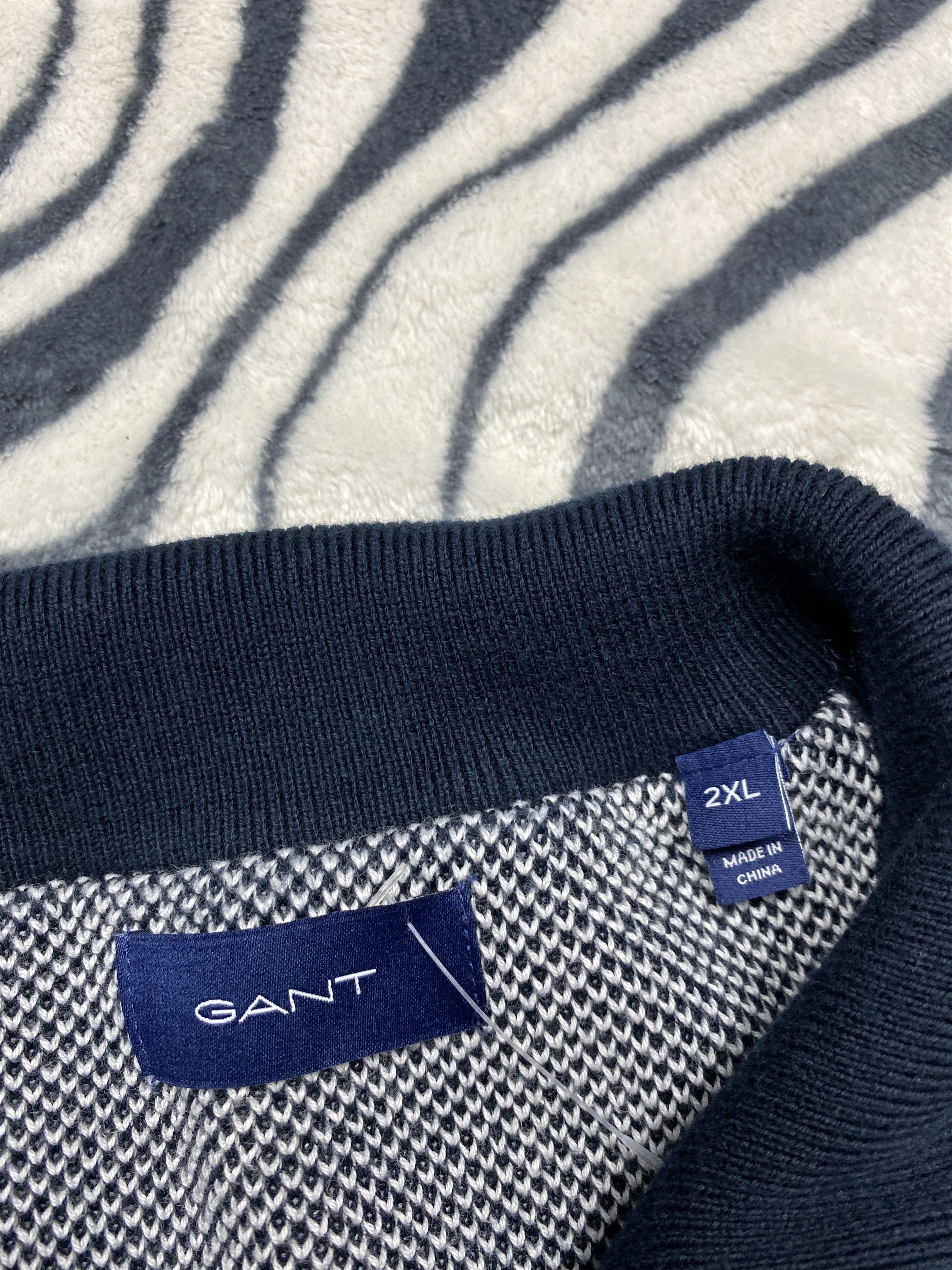 Gant × Vintage Gant Vintage Mens Quarter Zip Sweater Size US XXL / EU 58 / 5 - 5 Thumbnail