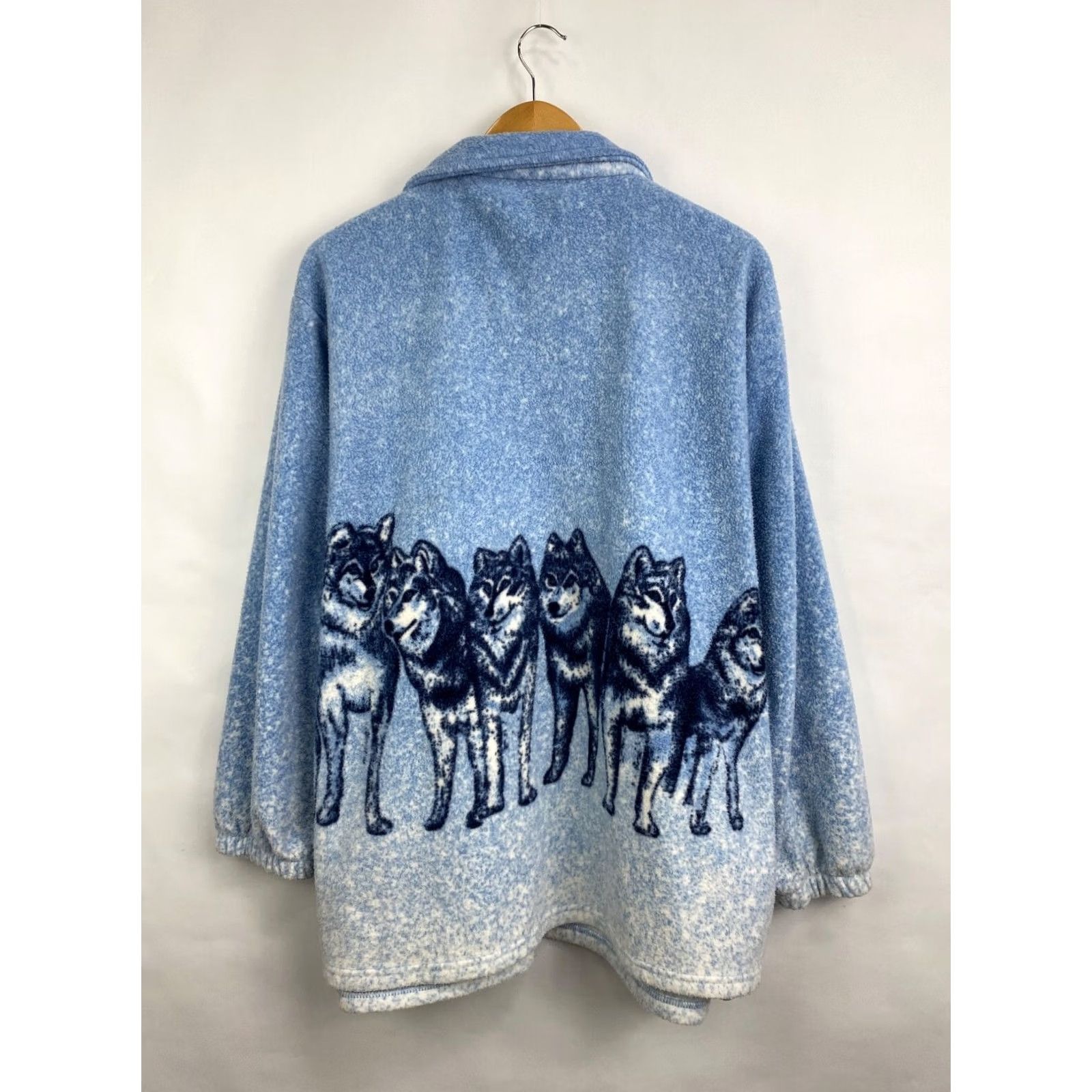 Gildan Vintage Nike Shirt Mens XL Blue 90s Wolf Fleece USA Animal Rare Retro Y2K Hype Hoodie Size US XL / EU 56 / 4 - 5 Thumbnail
