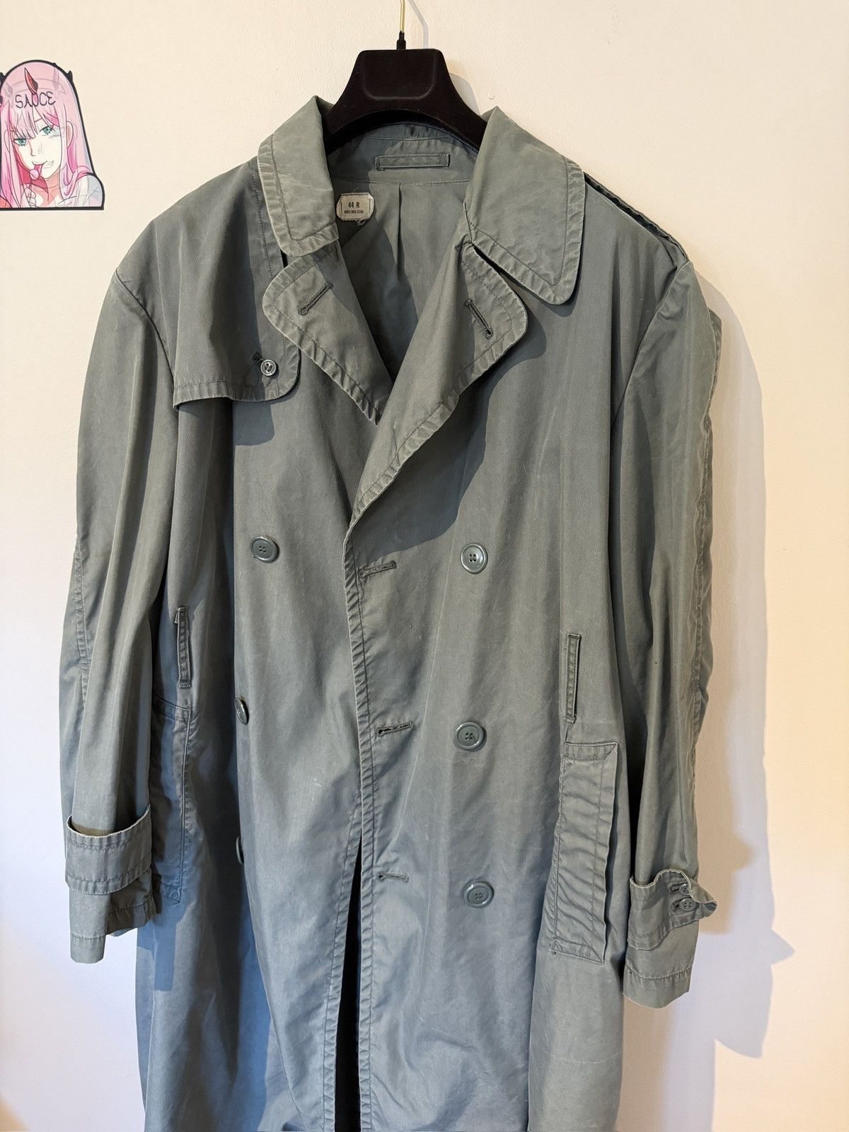 Vintage WW1 Army Trench Coat Size US XL / EU 56 / 4 - 3 Thumbnail