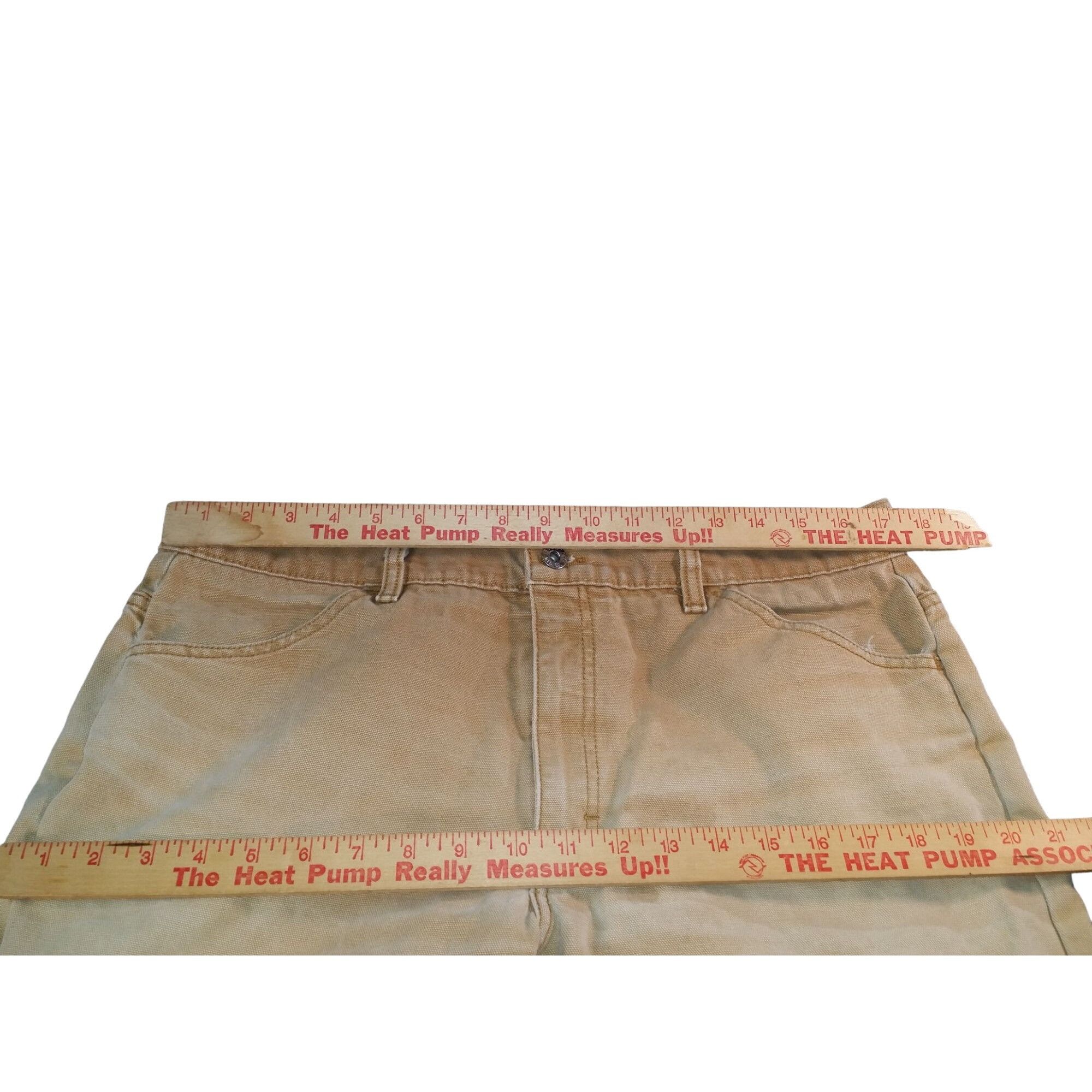 Iron & Resin Iron And Resin Pants Men Sz 36 Khaki Raw Hem Made In USA Wor Size US 36 / EU 52 - 2 Thumbnail