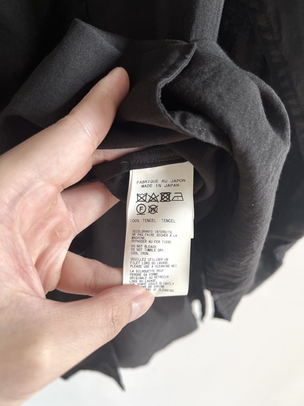 Yohji Yamamoto Yohji Yamamoto Pour Homme - Cellulose Tencel Shirt Blouse Size US M / EU 48-50 / 2 - 5 Thumbnail