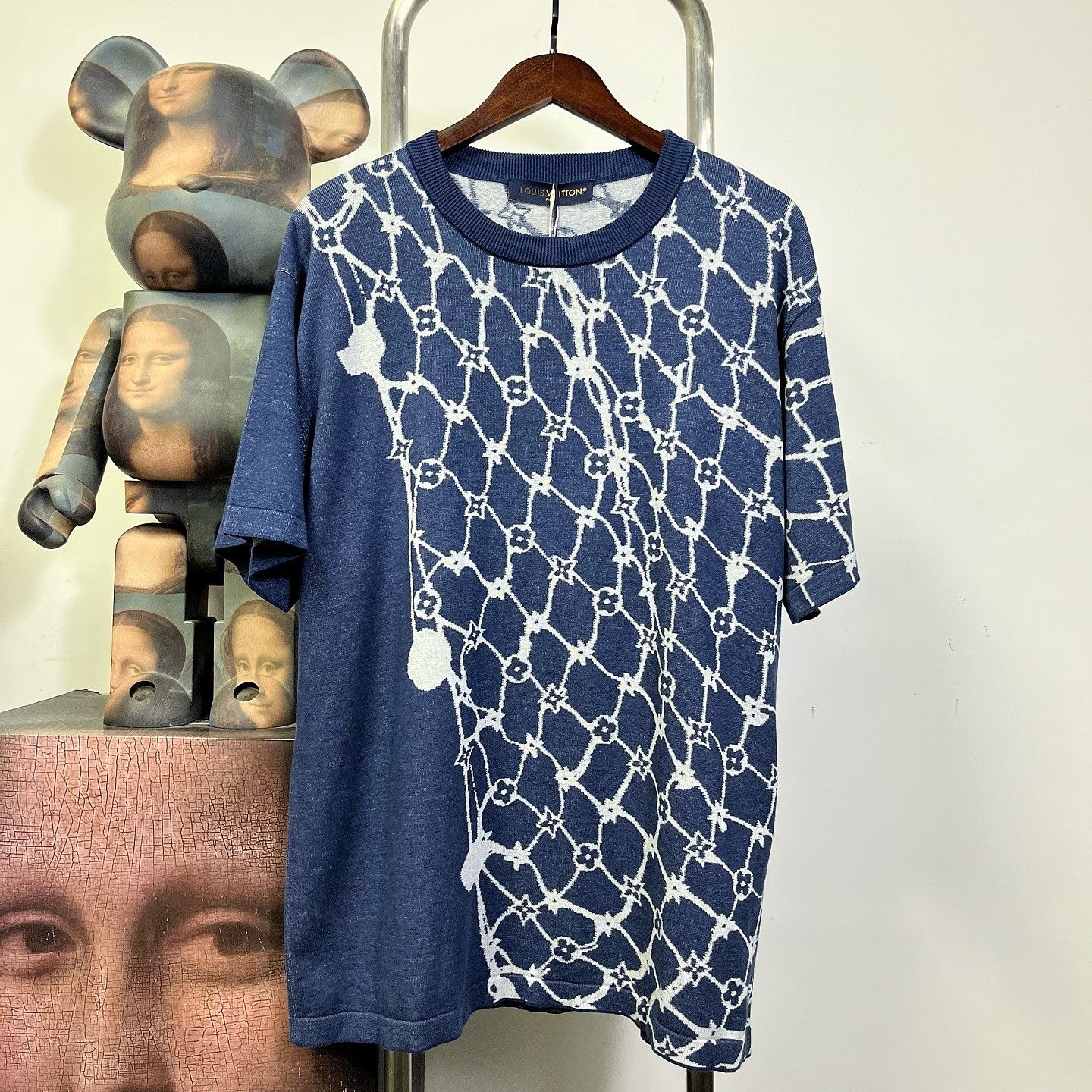 Louis Vuitton Louis Vuitton Monogram Fishnet Knit T-Shirt Size XL Size US XL / EU 56 / 4 - 1 Thumbnail