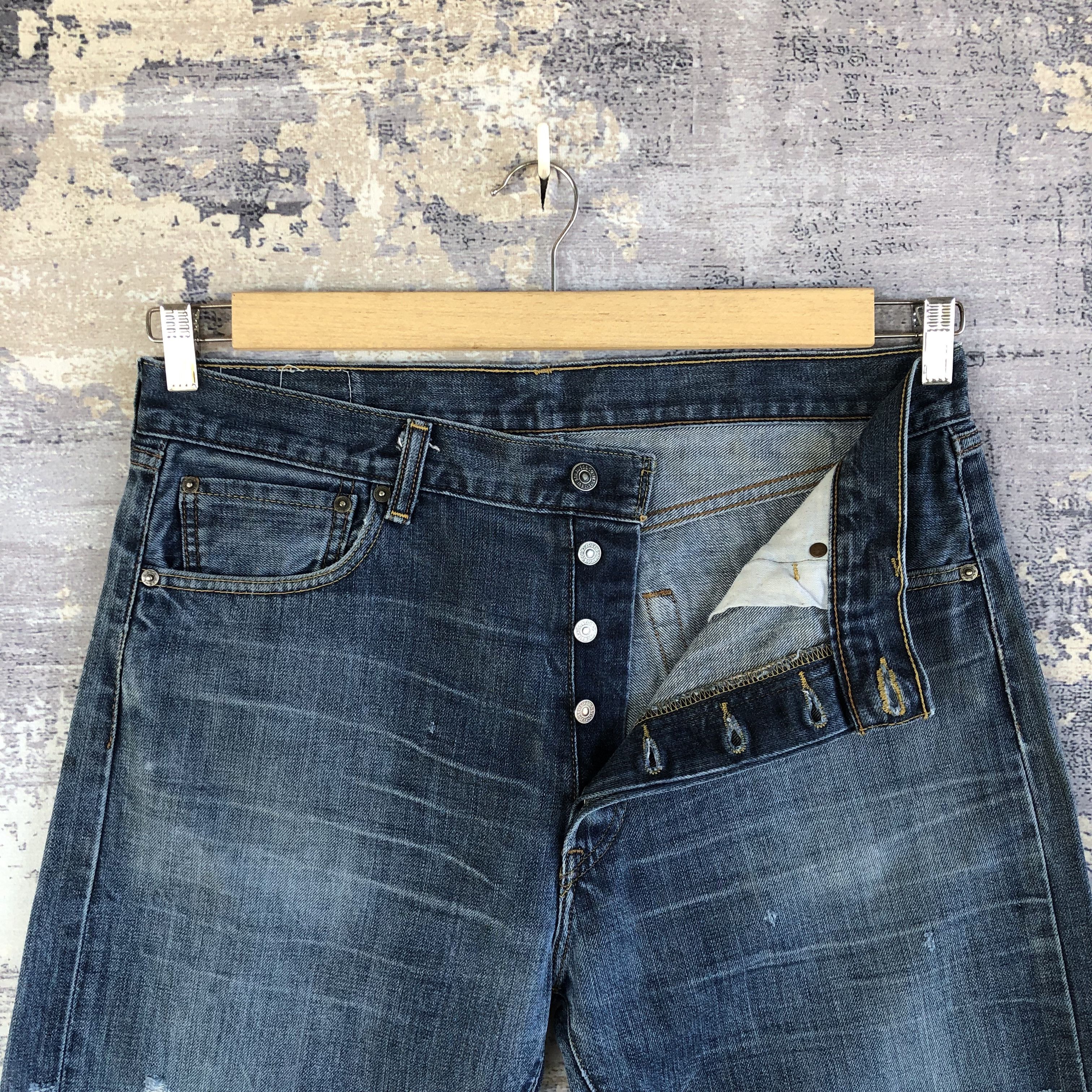 Levi's Vintage Levis 501 Jeans Levi's Faded Straight Denim Size US 34 / EU 50 - 6 Thumbnail